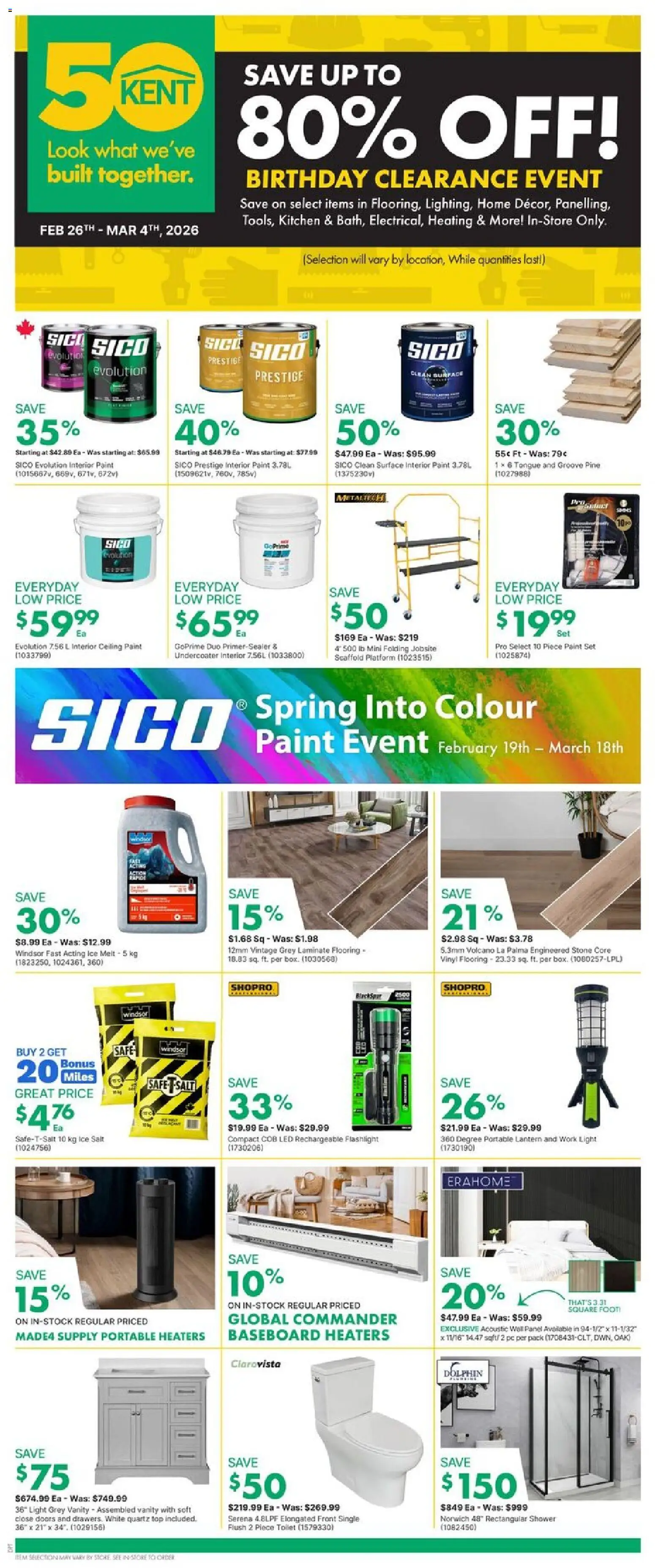 Kent flyer valid from 26.02.2026 | Page: 1 | Products: Shower