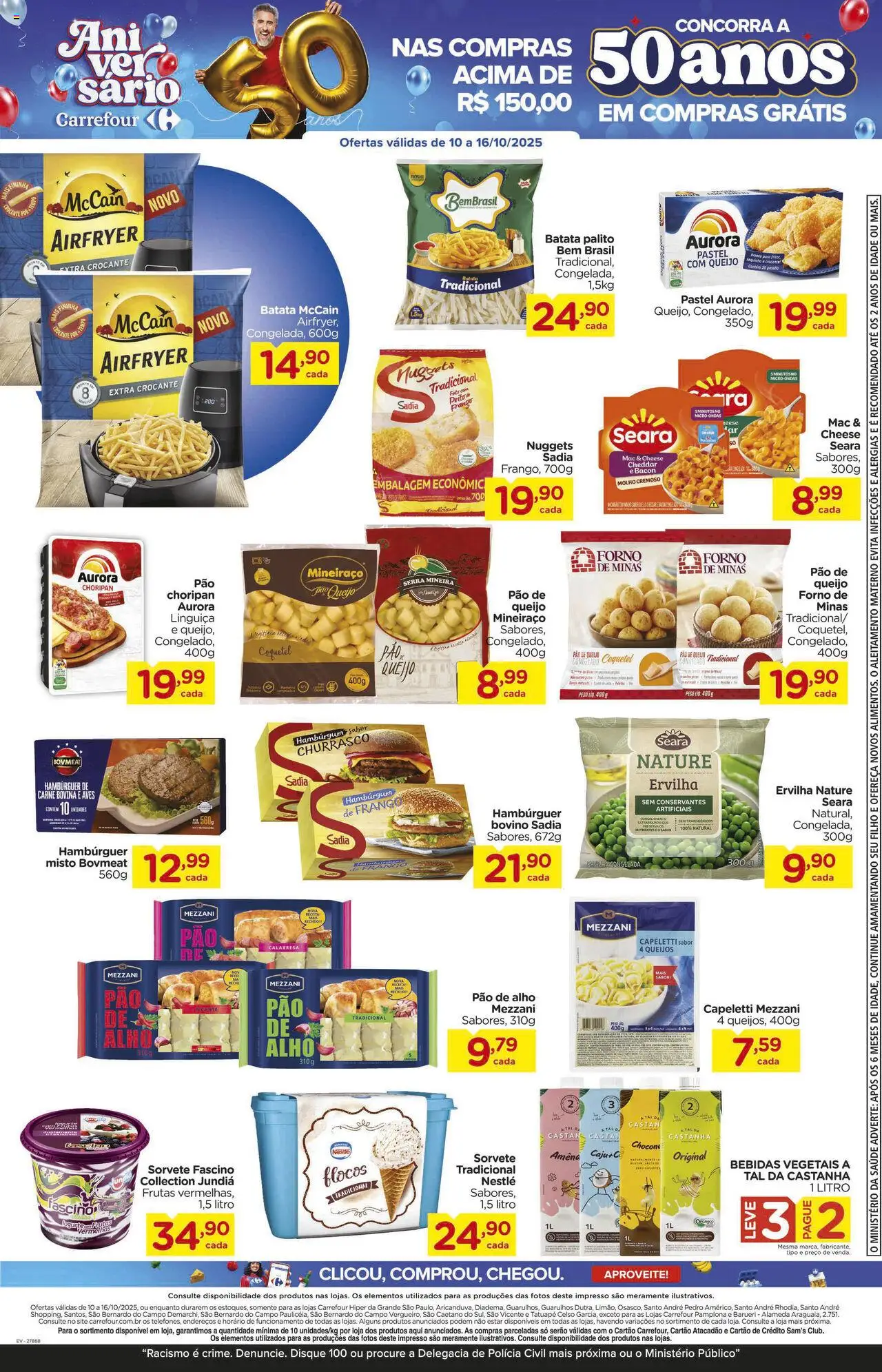 Carrefour Folheto - válido de 10.10.2025 | Página: 5 | Produtos: Alho, Cheddar, Microondas, Carne