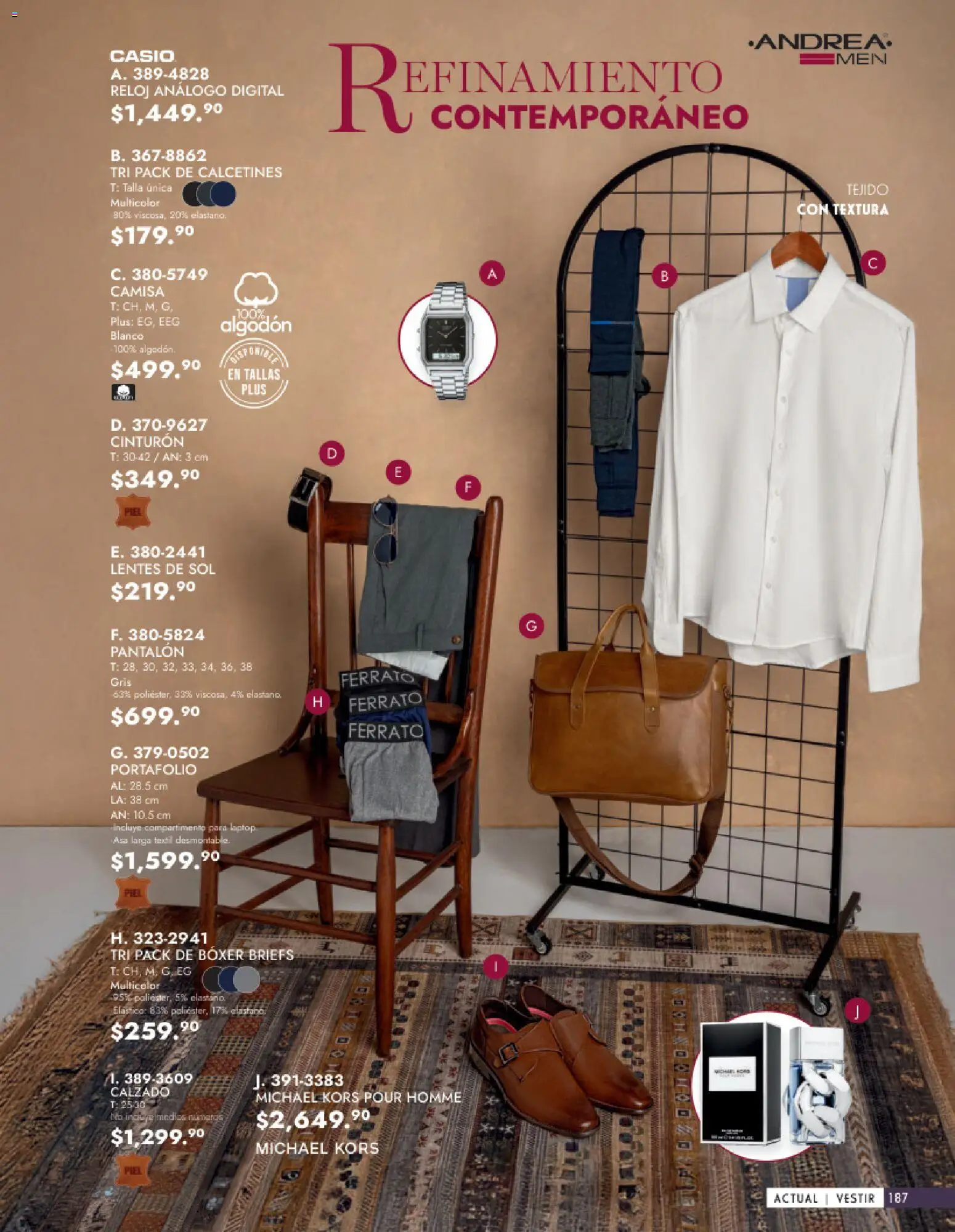 Nuevas ofertas de Andrea válidas en toda la República Mexicana desde el 25.01.2026. ¡Encuentra las mejores ofertas en Andrea catálogo Vestir Caballero ! | Página: 29