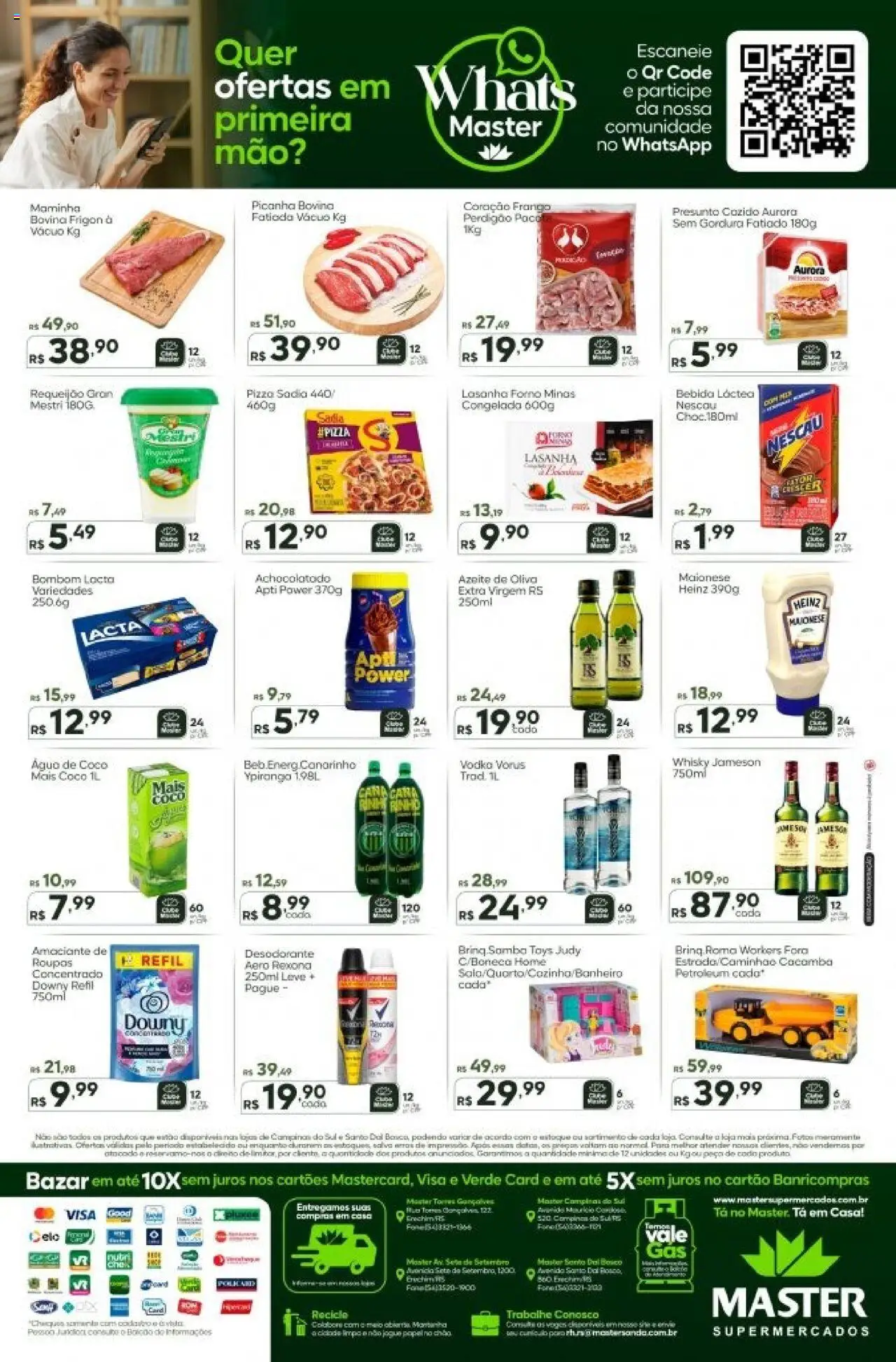 Master Folheto - válido de 10.10.2025 | Página: 2 | Produtos: Achocolatado, Presunto, Maionese, Bombom