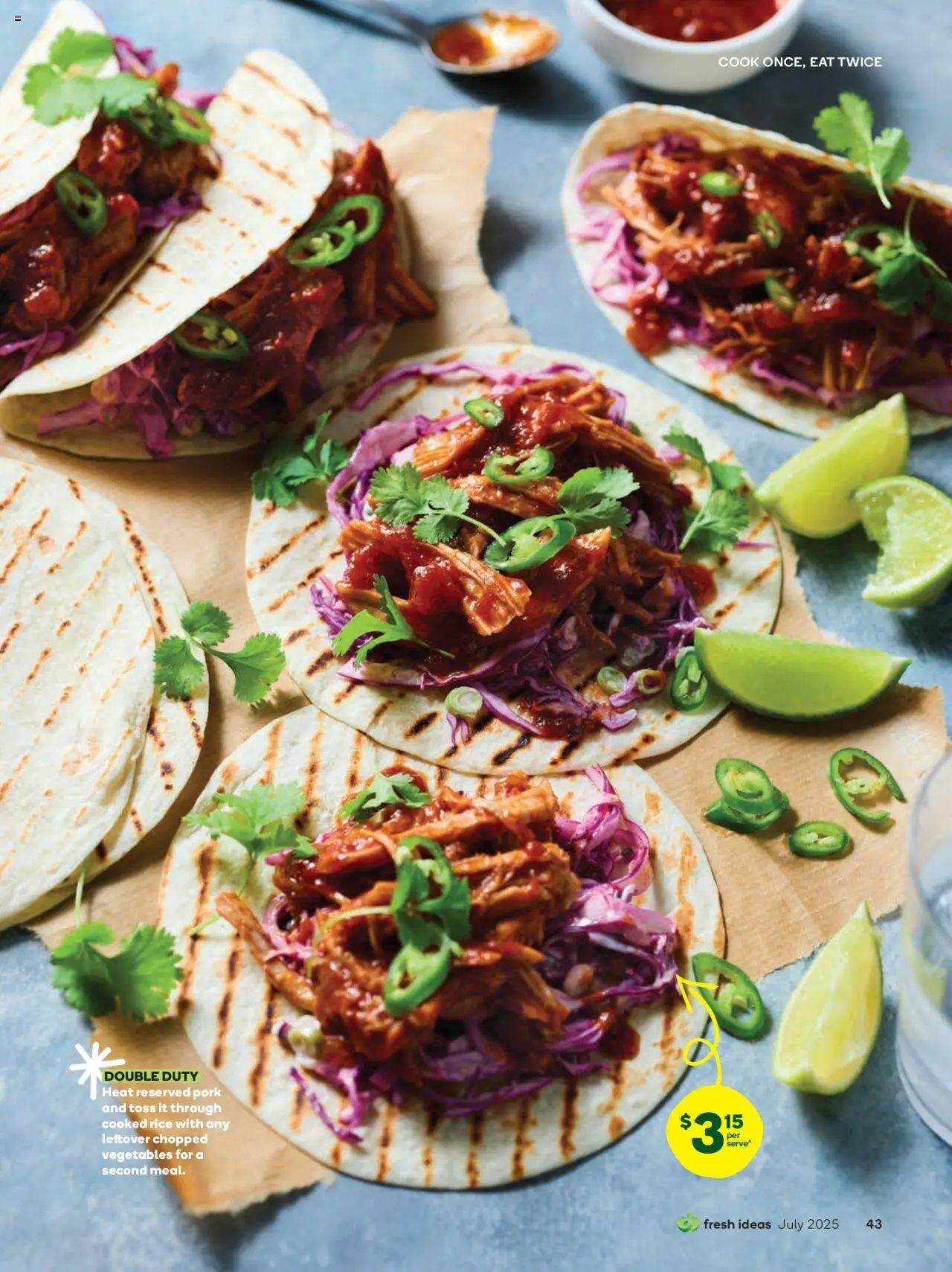 Woolworths catalogue - valid from 01.07.2025 | Page: 43 | Products: Pork, Rice, Vegetables