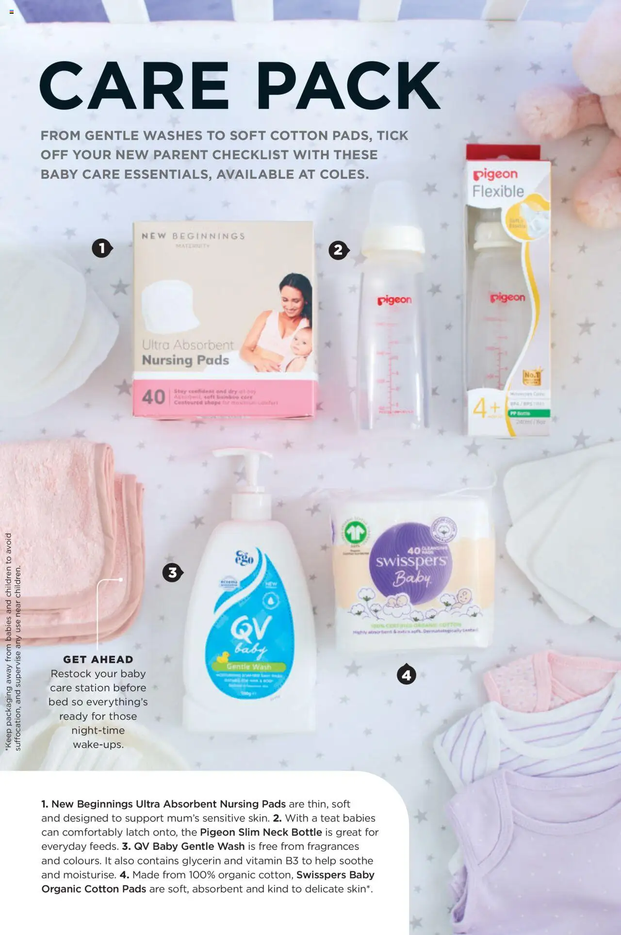 Coles catalogue - valid from 06.10.2025 | Page: 95 | Products: Cotton pads, Vitamin, Bed