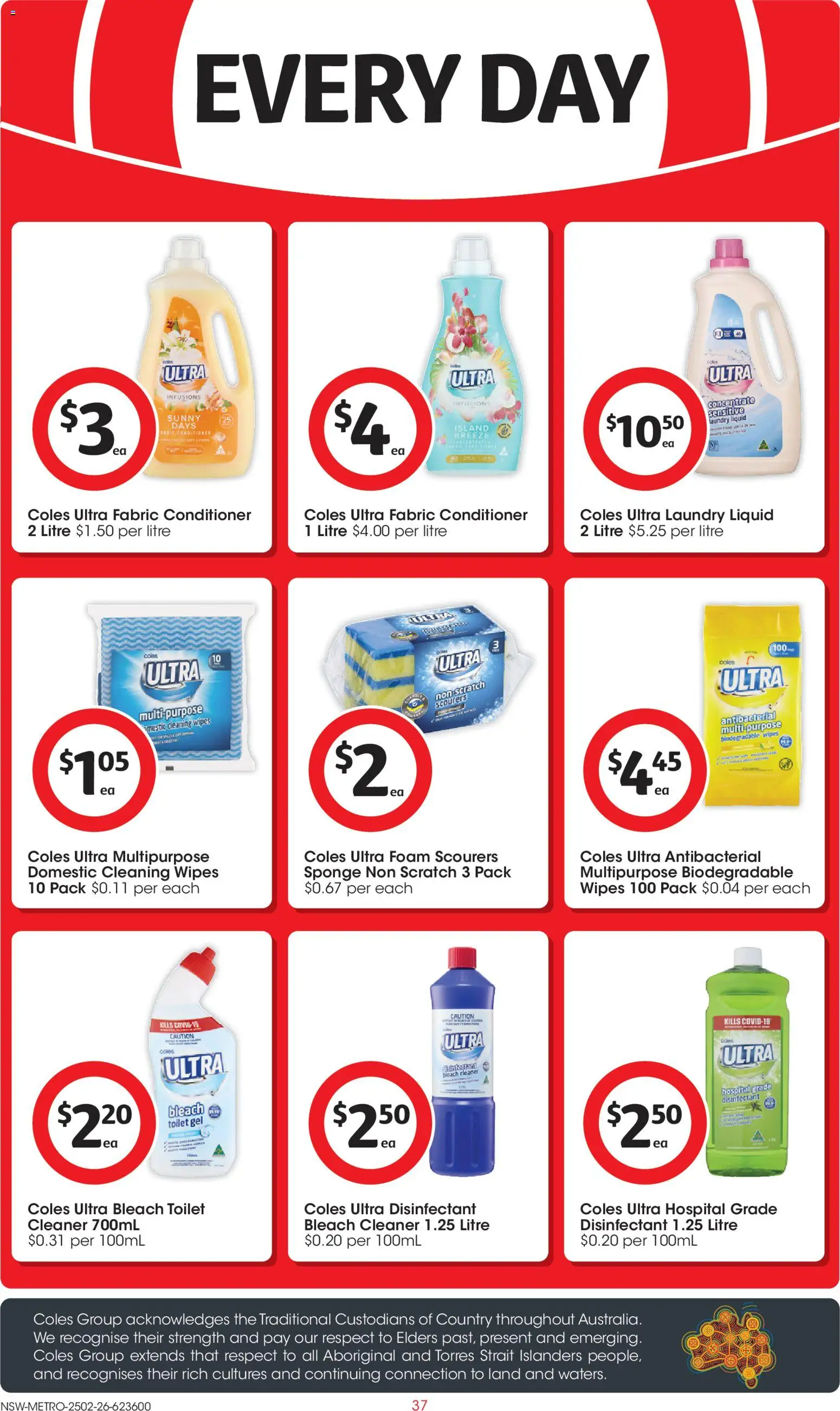 Coles catalogue - valid from 25.02.2026 | Page: 37 | Products: Toilet, Domestic, Laundry, Multipurpose