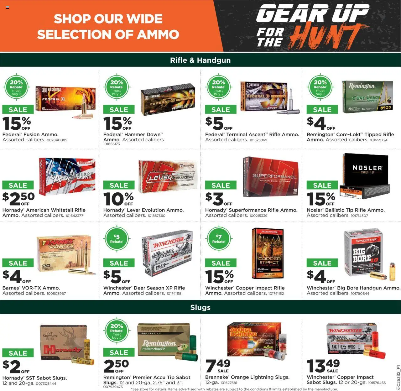 Mills Fleet Farm Gear Up For the Hunt - valid from 14.08.2025 | Page: 13 | Products: Fusion, Hammer, Shotgun, Ammo