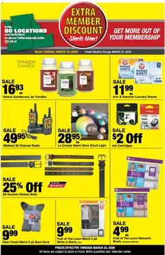 Preview of Bi-Mart weekly ads valid from 10.03.2026 | Page: 5 | Products: Hammer, Briefs, Alarm, Radio