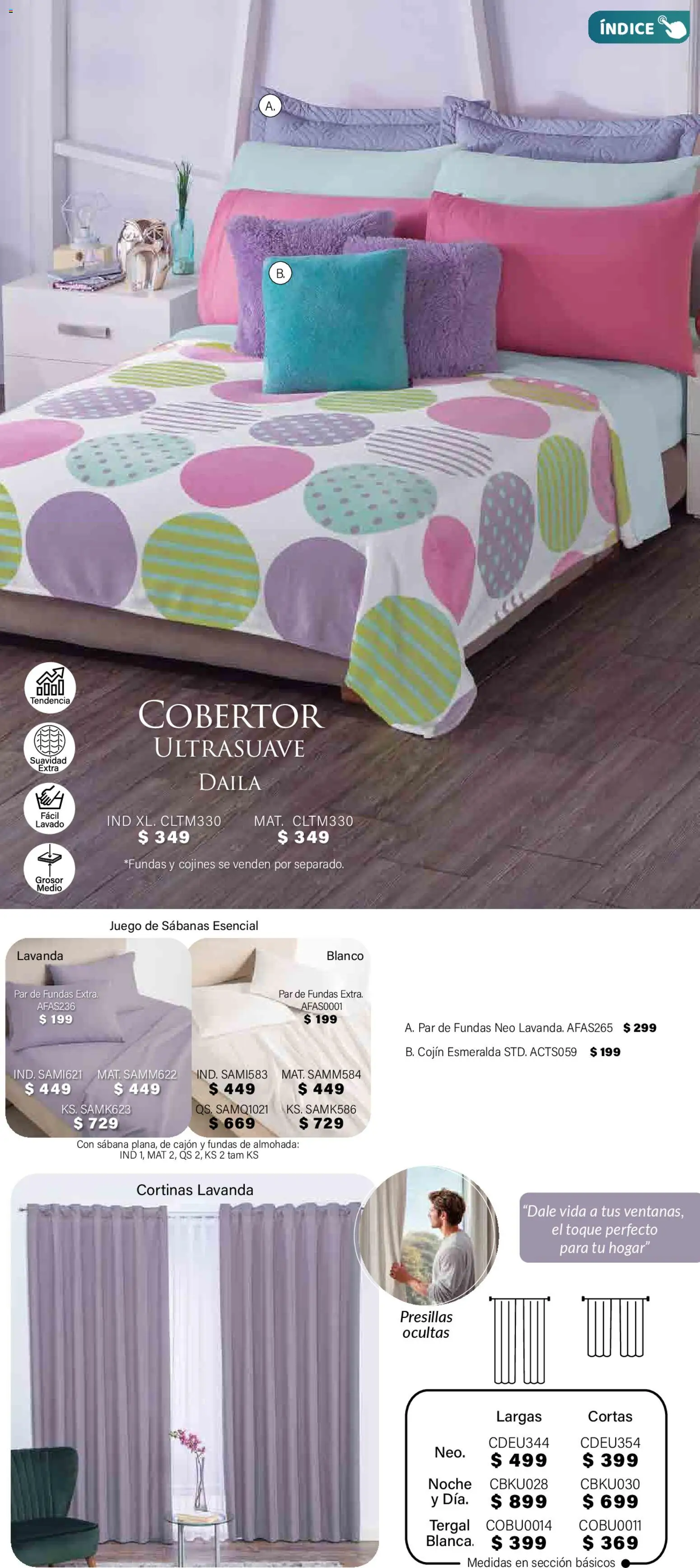 Nuevas ofertas de Colchas Concord válidas en toda la República Mexicana desde el 01.11.2025. ¡Encuentra las mejores ofertas en Colchas Concord Buen Fin! | Página: 409 | Productos: Juego, Almohada, Sabanas, Cortinas