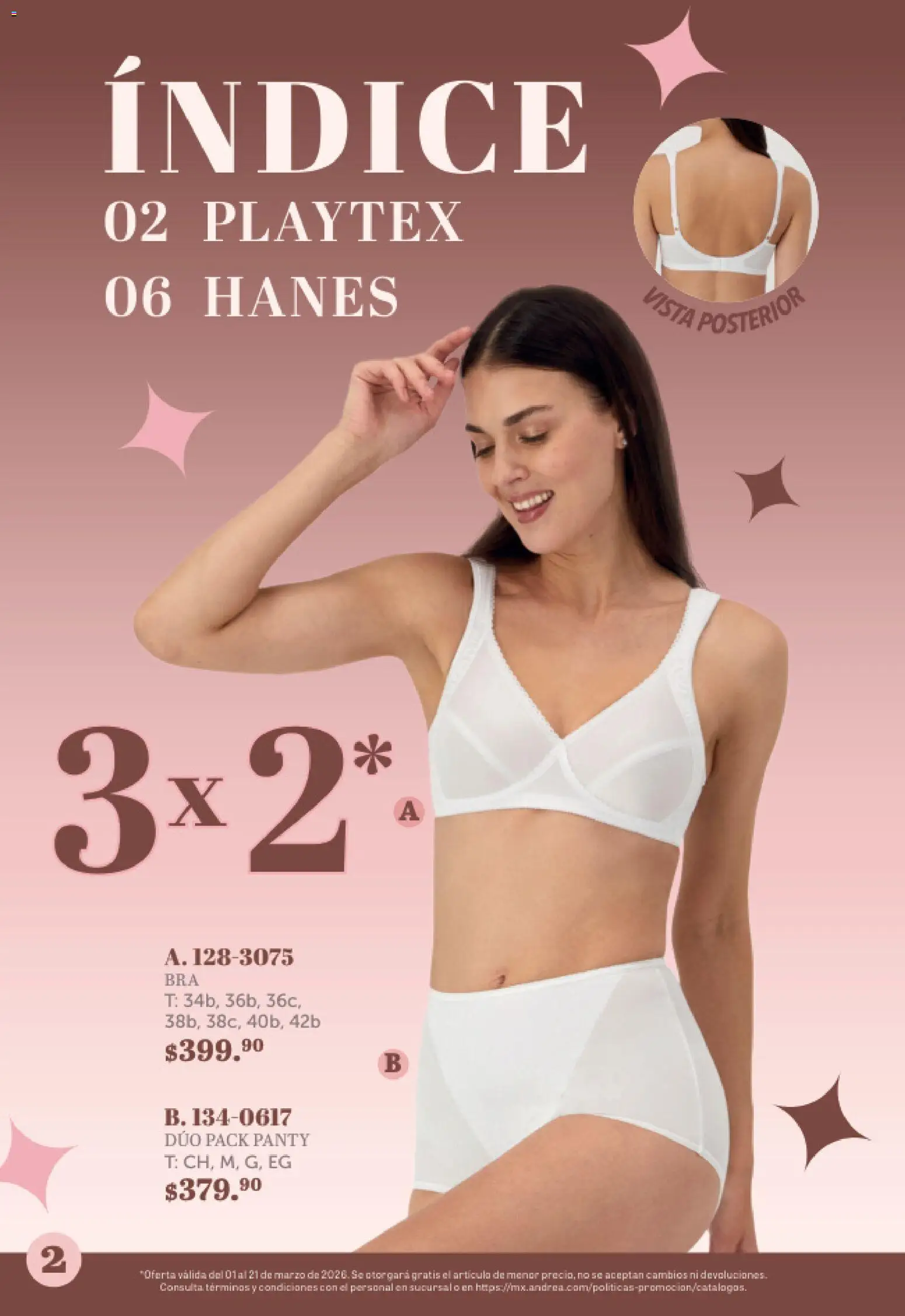 Nuevas ofertas de Andrea válidas en toda la República Mexicana desde el 01.03.2026. ¡Encuentra las mejores ofertas en Andrea catálogo Las Mejores Promos! | Página: 2