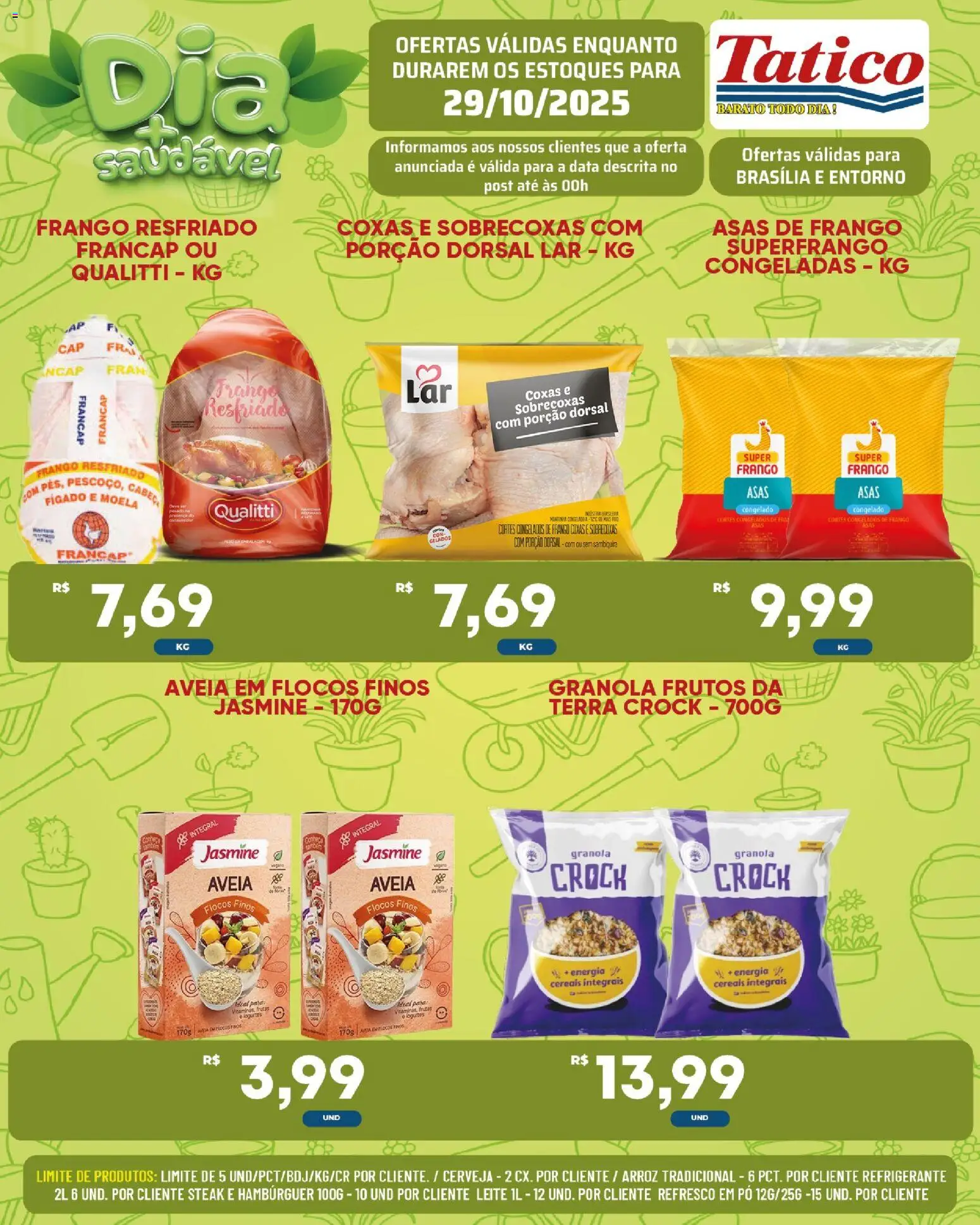 Tatico Folheto - válido de 29.10.2025 | Página: 7 | Produtos: Hambúrguer, Aveia, Refrigerante, Frango