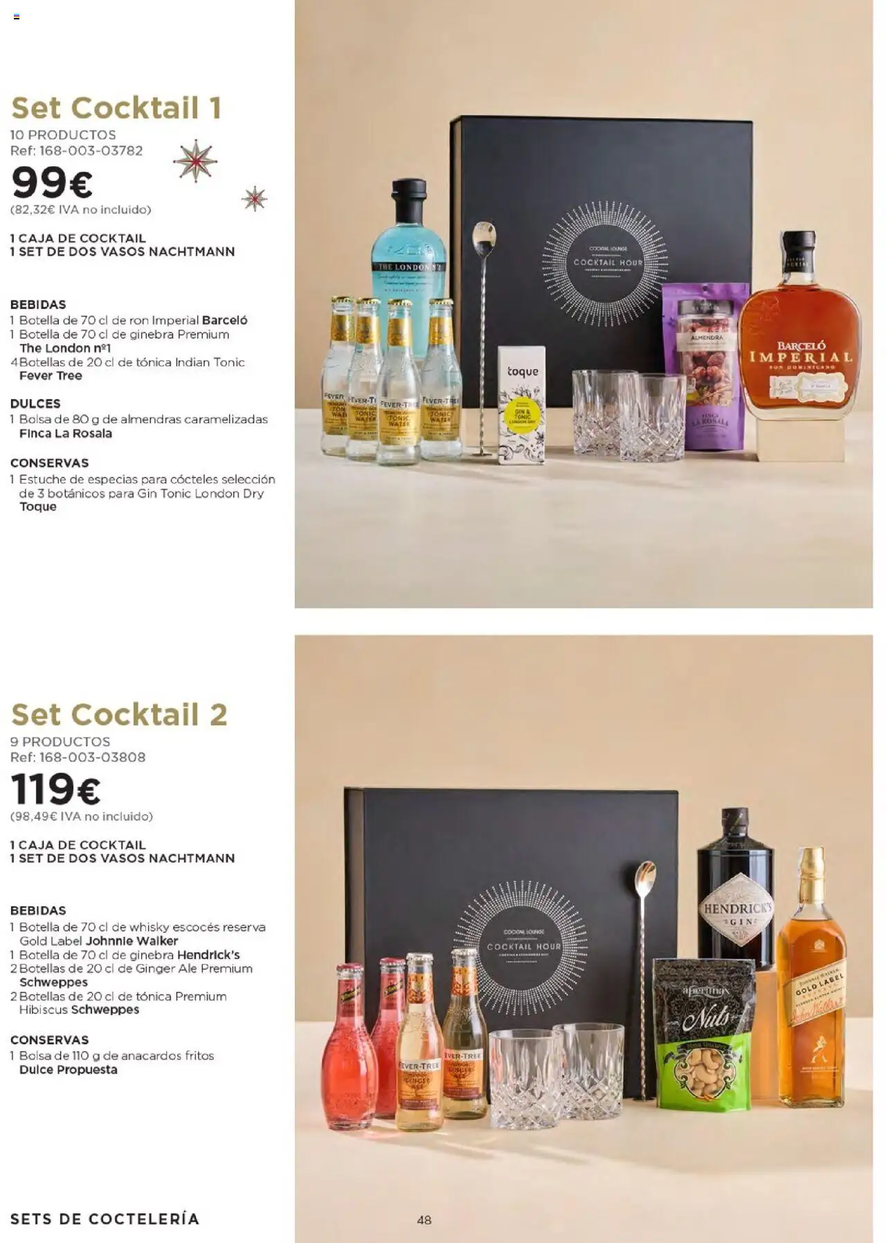 Nuevas ofertas de El Corte Inglés válidas en toda la República Mexicana desde el 03.10.2025. ¡Encuentra las mejores ofertas en El Corte Inglés - Catálogo Cestas Navidad 2025! | Página: 48 | Productos: Bolsa, Estuche, Botella, Whisky