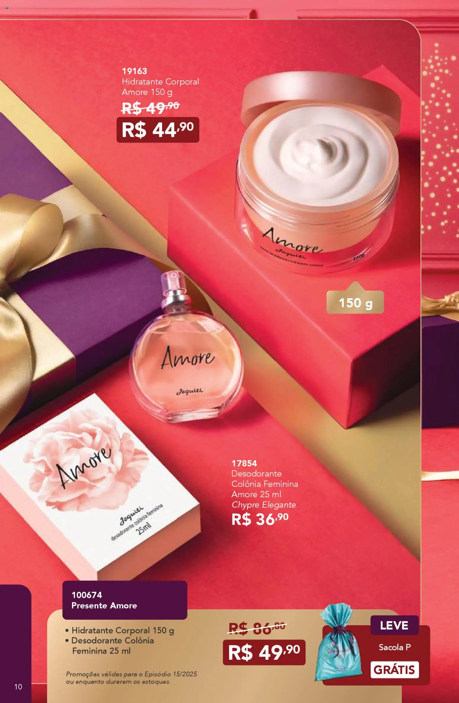 Jequiti Folheto - válido de 24.10.2025 | Página: 10 | Produtos: Hidratante corporal, Desodorante