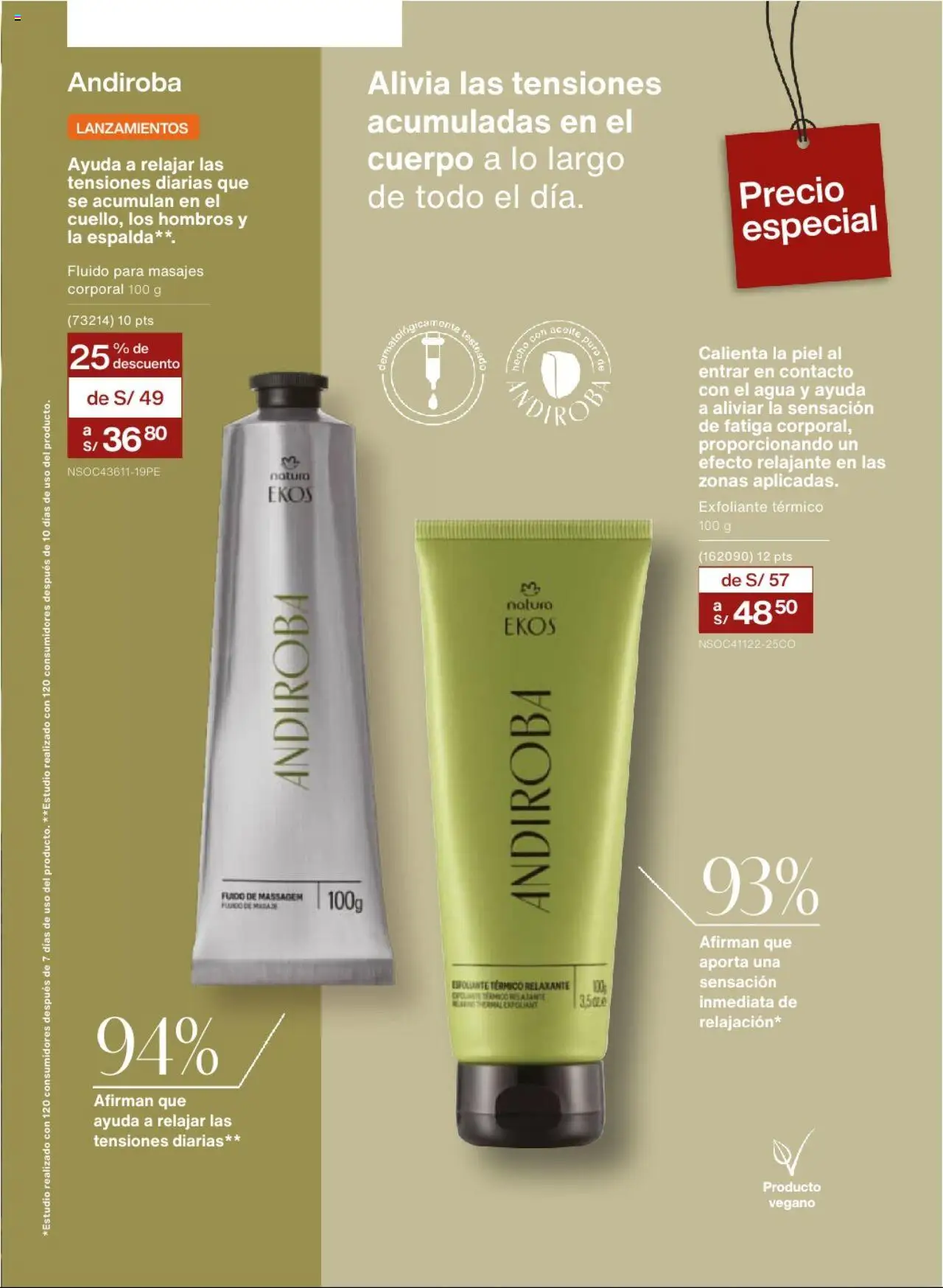 Catálogo Natura válido desde 29.08.2025 | Página: 97 | Productos: Exfoliante, Aceite