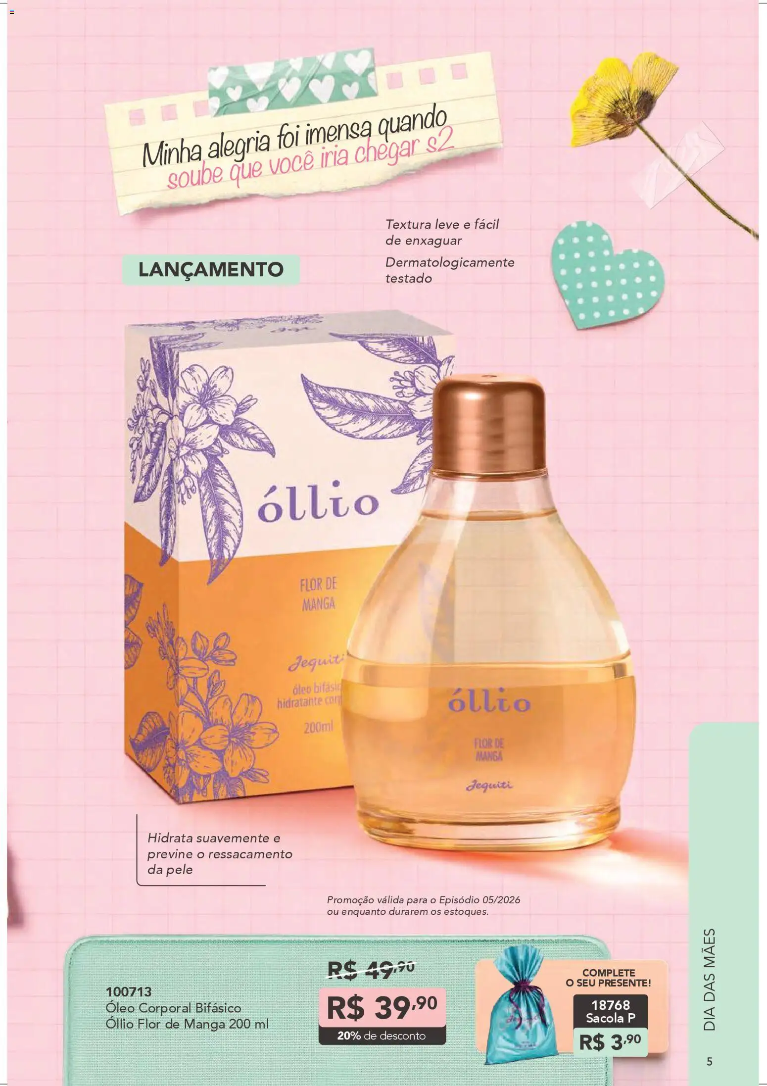 Jequiti Folheto - válido de 28.03.2026 | Página: 5 | Produtos: Óleo