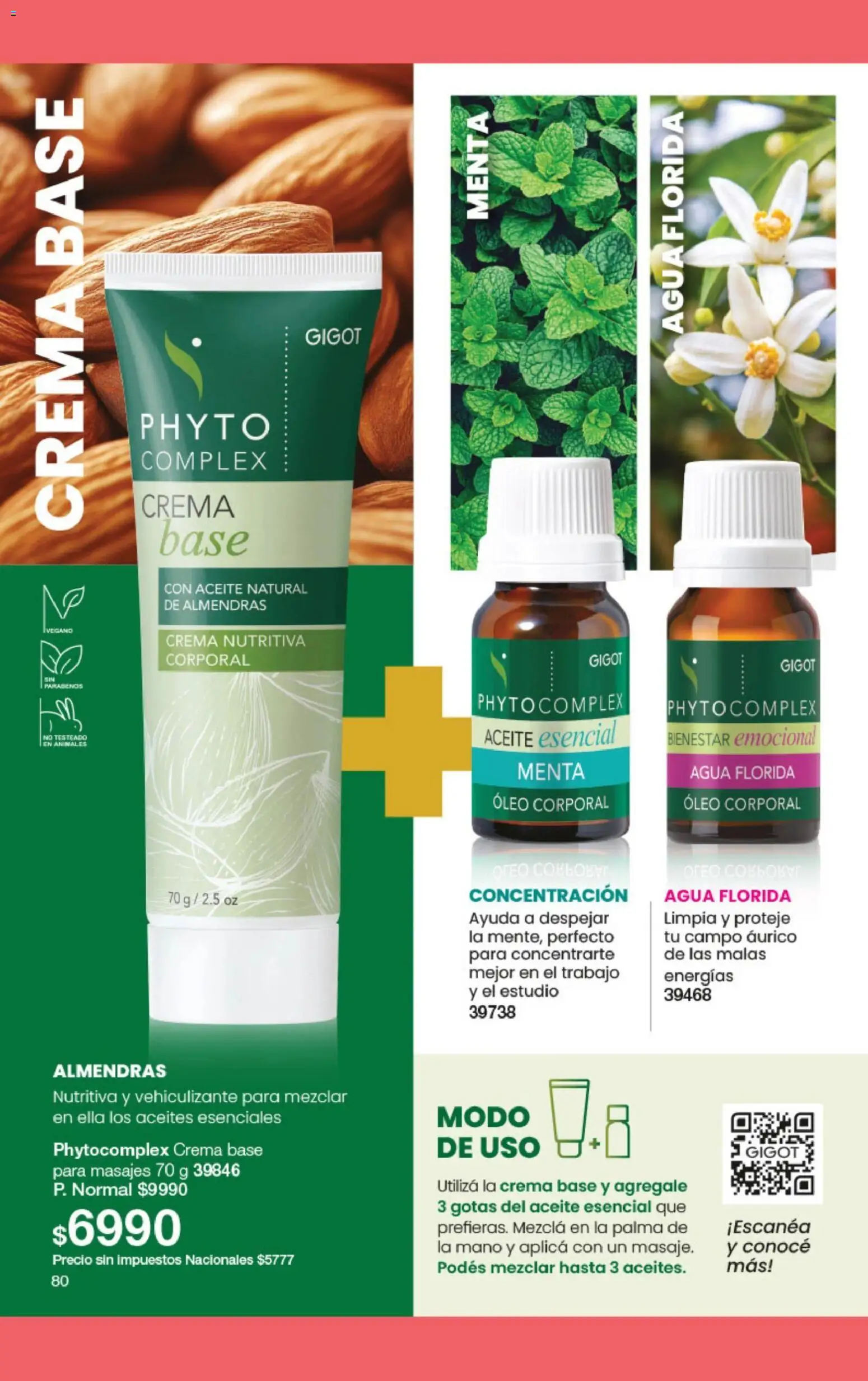 Gigot - CAMPAÑA 03 │ válido desde el 01.03.2026 | Página: 36 | Productos: Almendras, Aceite, Agua, Crema