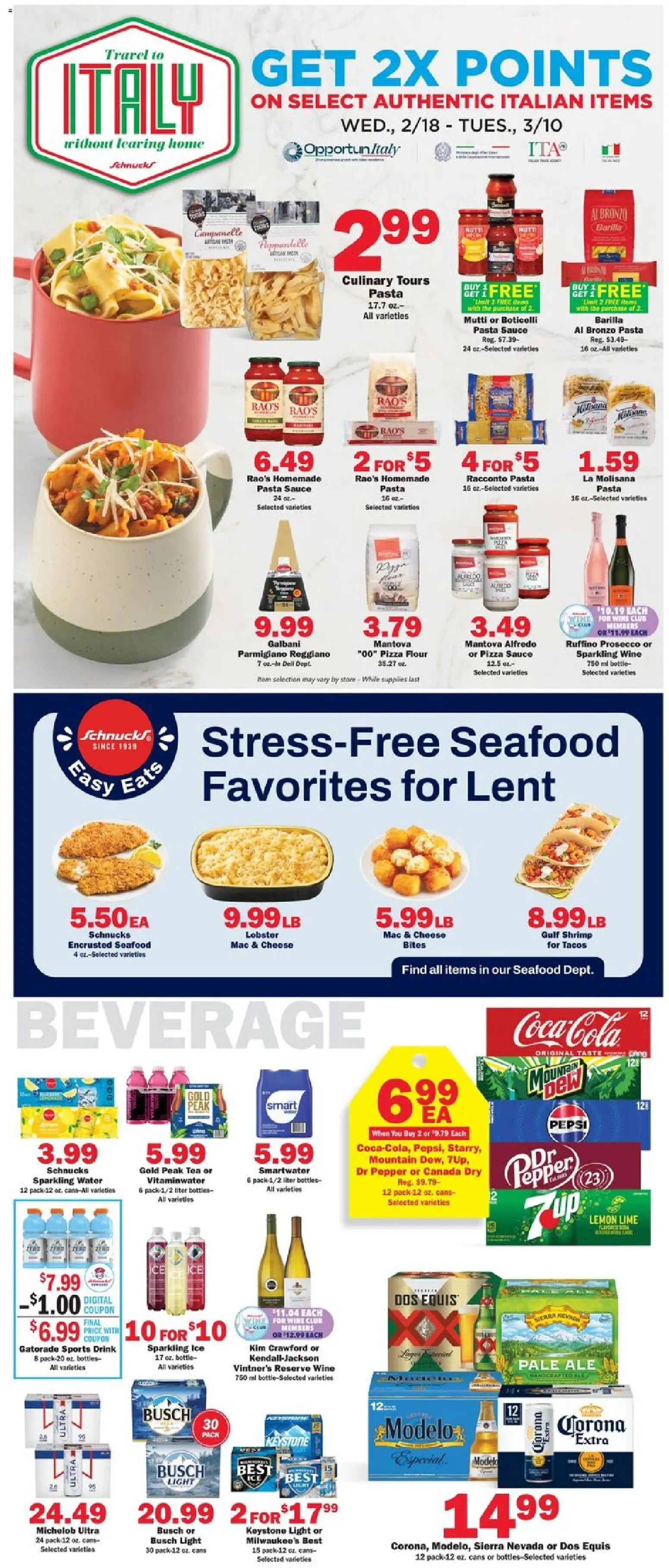 Schnucks Weekly Print Ad - IL - valid from 25.02.2026 | Page: 3 | Products: Cheese, Wine, Water, Pepper