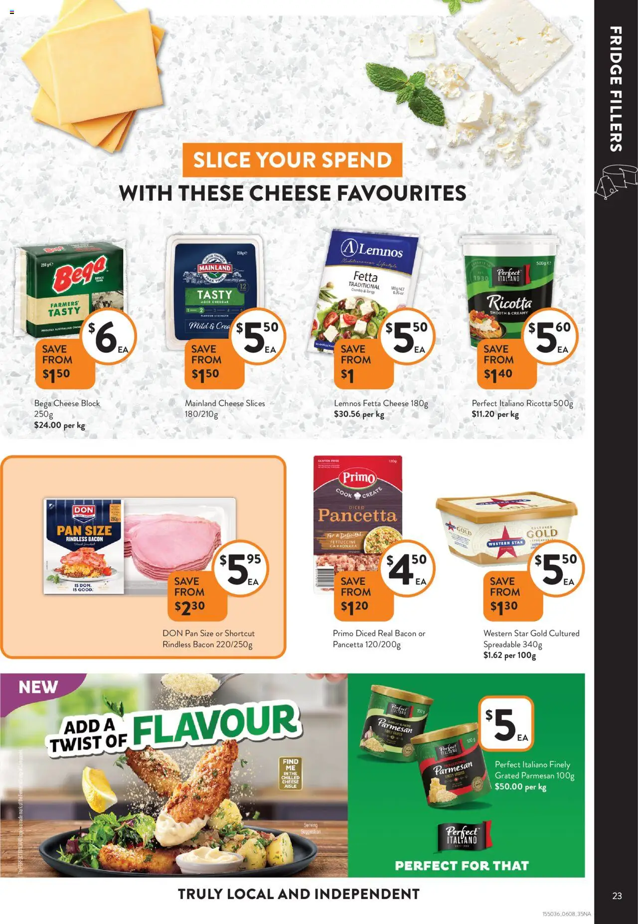 Foodworks catalogue - valid from 06.08.2025 | Page: 23 | Products: Bacon, Cheese, Garlic, Fridge