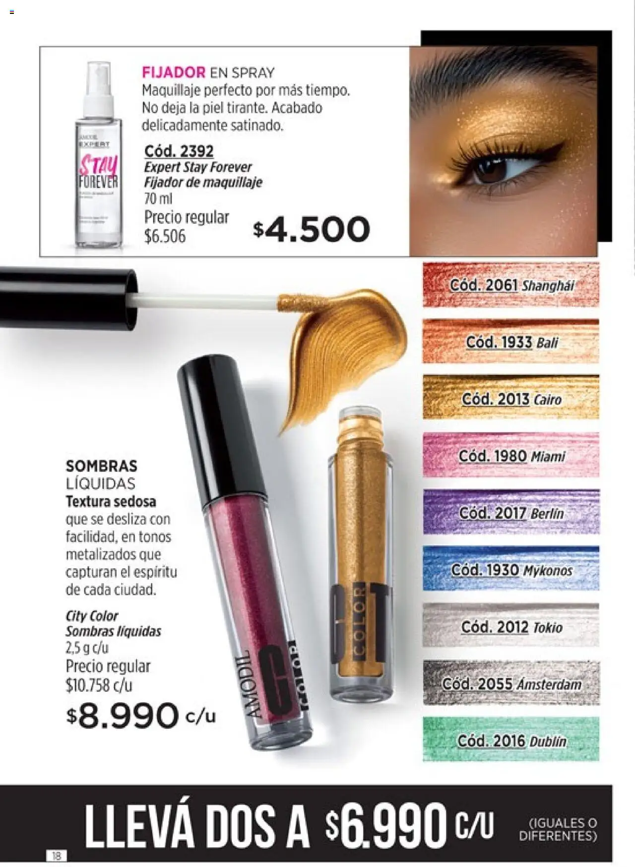 Catálogo Amodil Campaña 12 │ válido desde el 26.06.2025 | Página: 18 | Productos: Maquillaje, Fijador