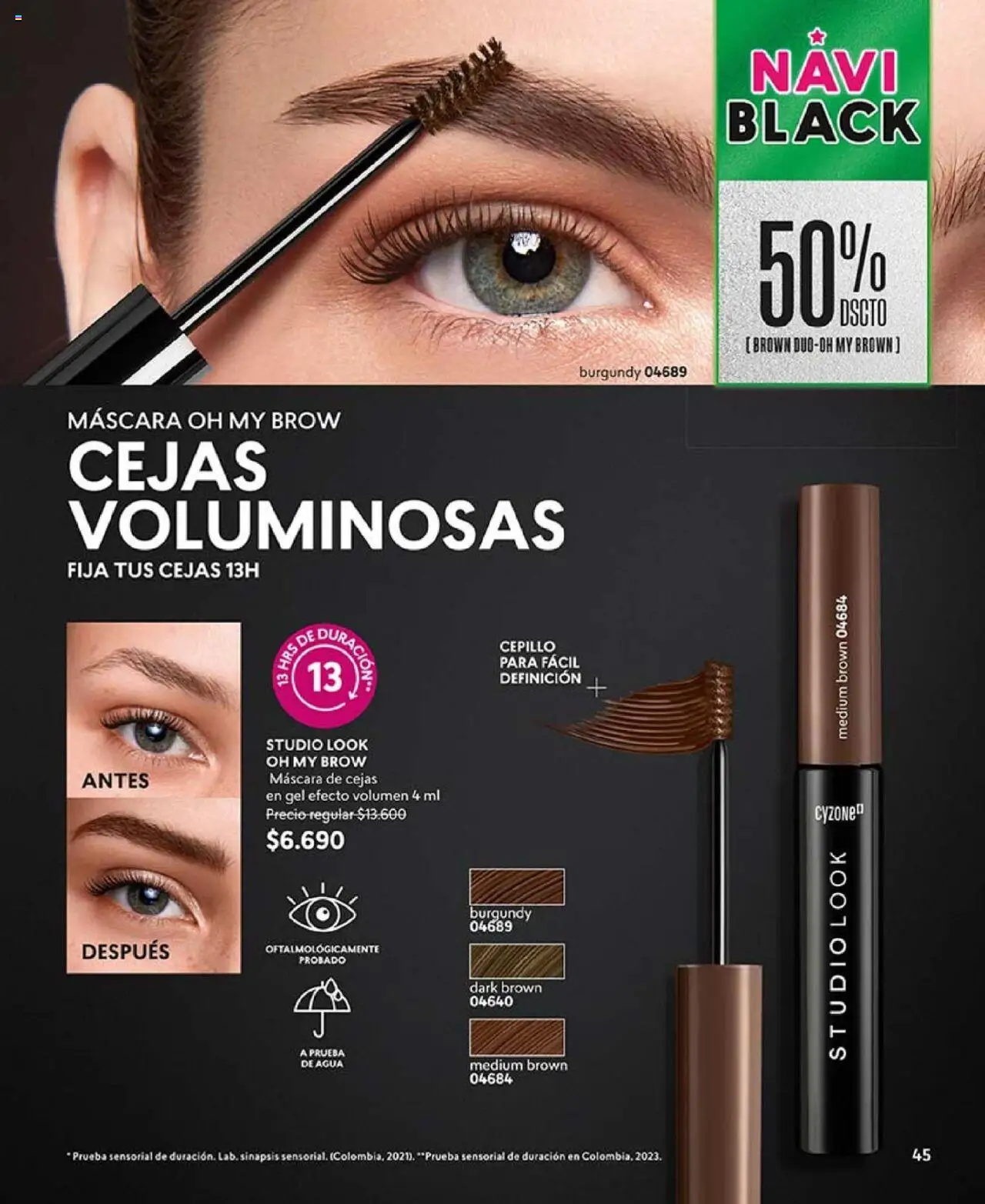 Catálogo CyZone Campaña 17 │ válido desde el 14.10.2025 | Página: 45 | Productos: Agua, Cepillo, Máscara