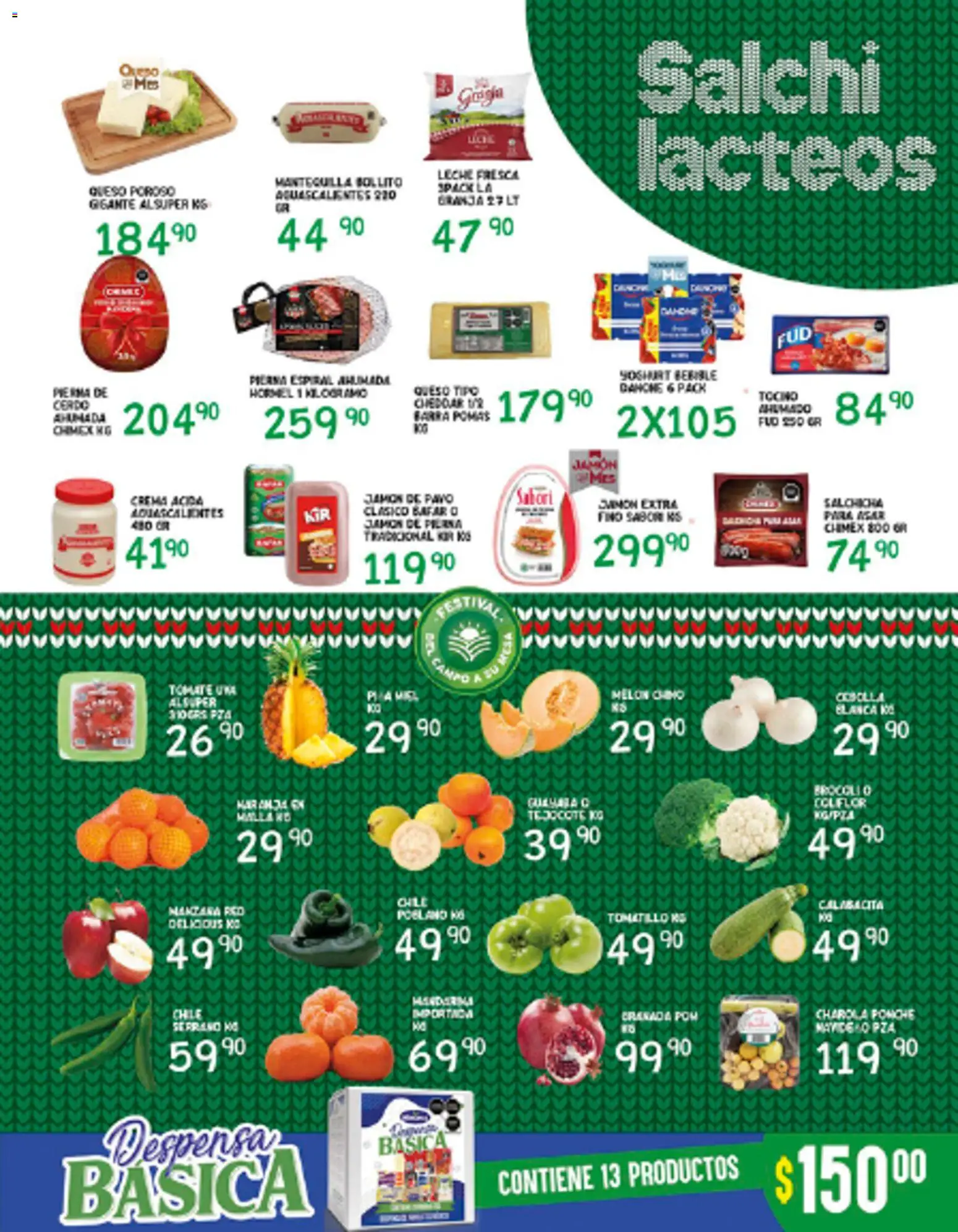 Nuevas ofertas de Alsuper válidas en toda la República Mexicana desde el 12.12.2025. ¡Encuentra las mejores ofertas en Alsuper folleto Zacatecas! | Página: 3 | Productos: Cebolla, Crema, Manzana, Mantequilla