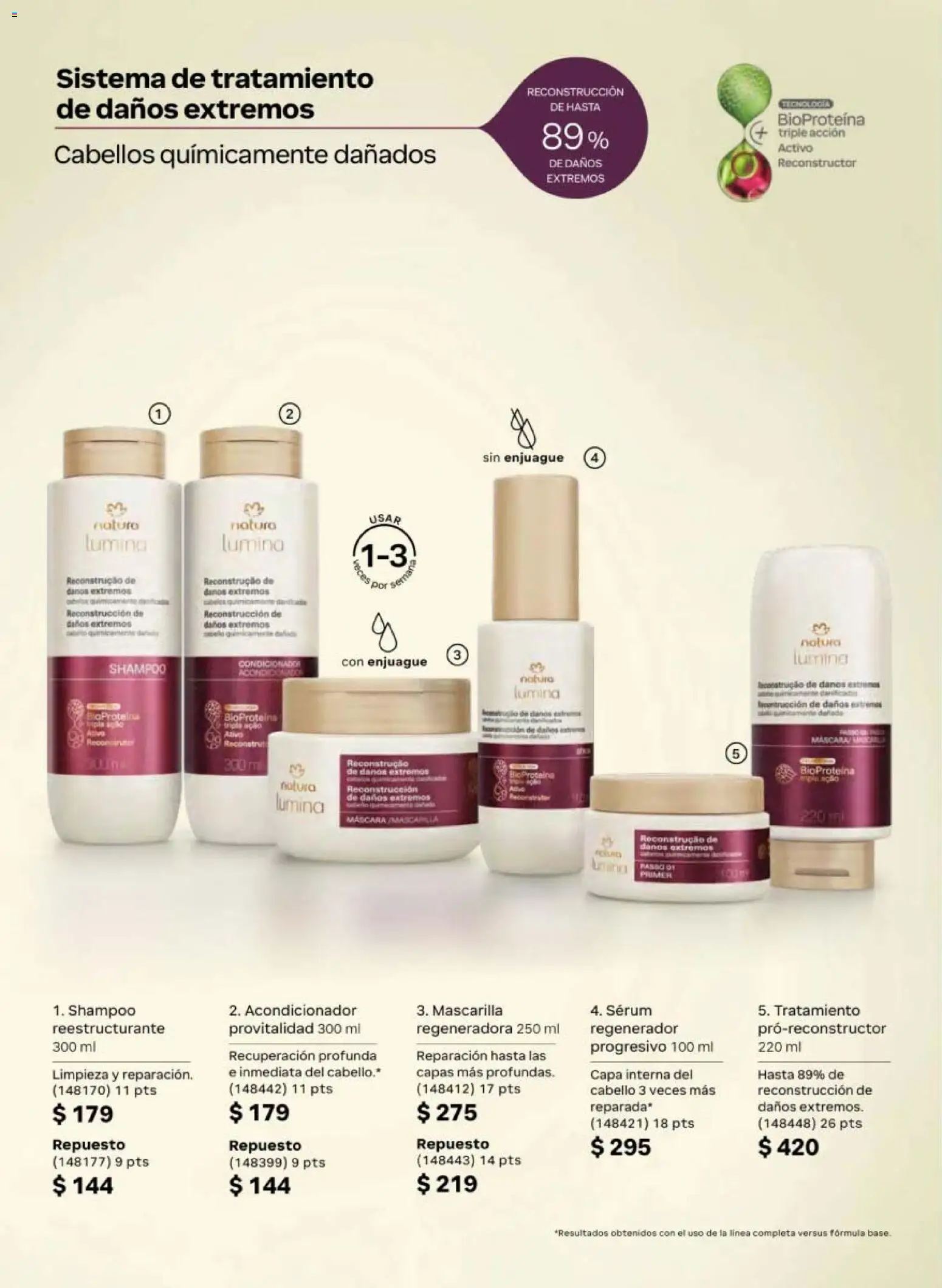 Nuevas ofertas de Natura válidas en toda la República Mexicana desde el 24.04.2026. ¡Encuentra las mejores ofertas en Natura campaña 7 2026! | Página: 134 | Productos: Serum, Máscara, Mascarilla, Acondicionador