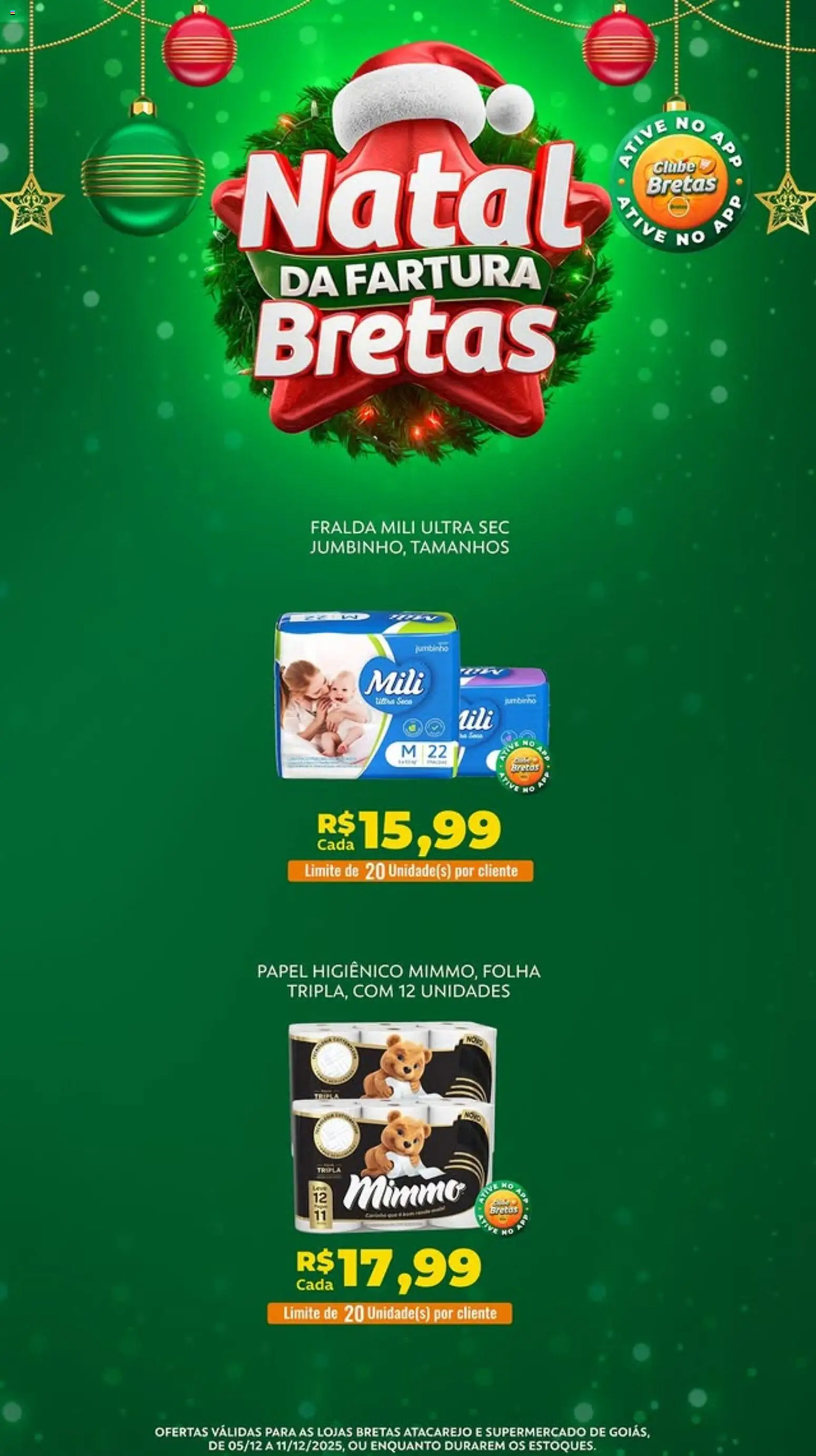 Bretas Folheto - válido de 05.12.2025 | Página: 6 | Produtos: Papel higiênico
