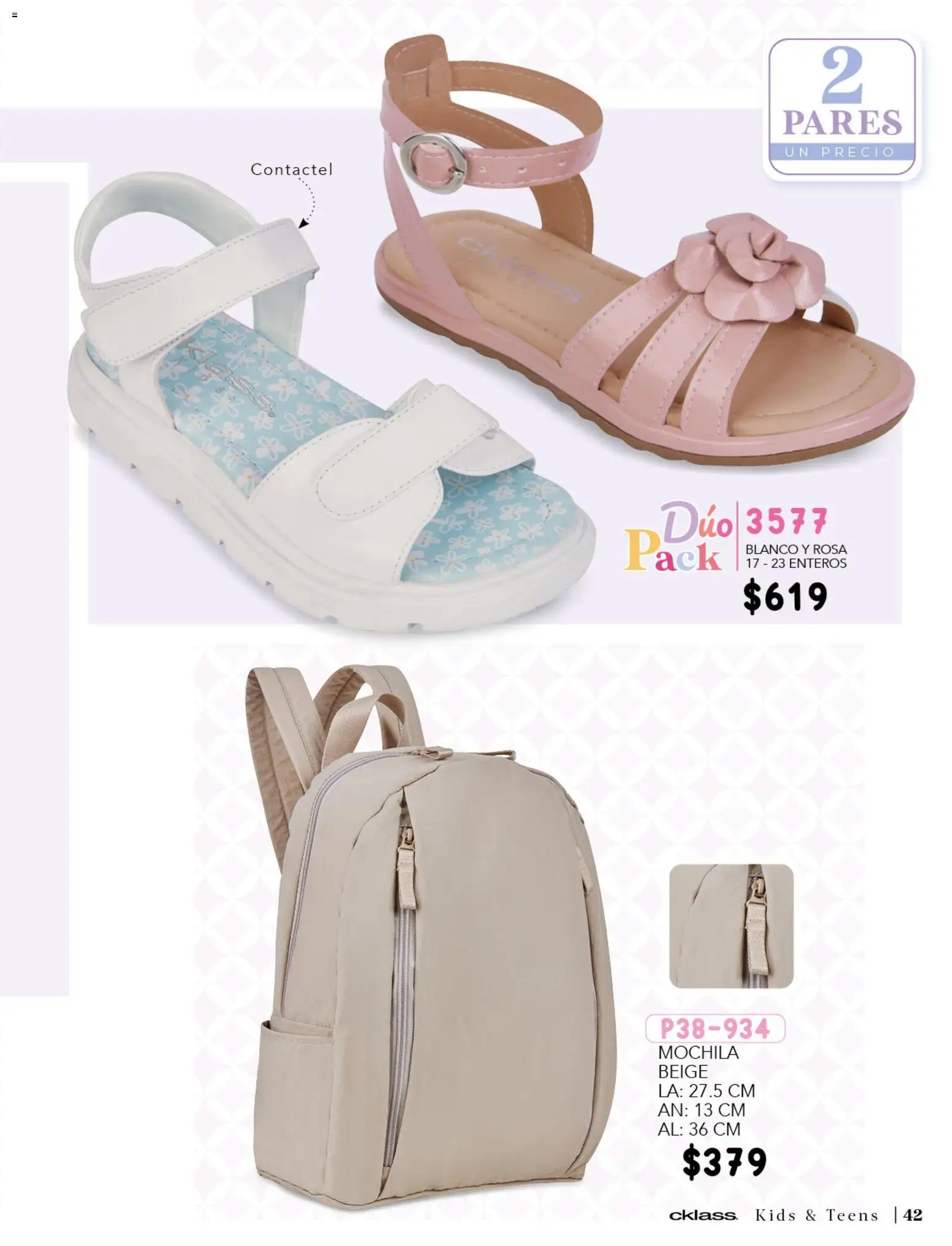 Nuevas ofertas de Cklass válidas en toda la República Mexicana desde el 26.03.2026. ¡Encuentra las mejores ofertas en Cklass catálogo Especial Día del Niño! | Página: 94 | Productos: Mochila