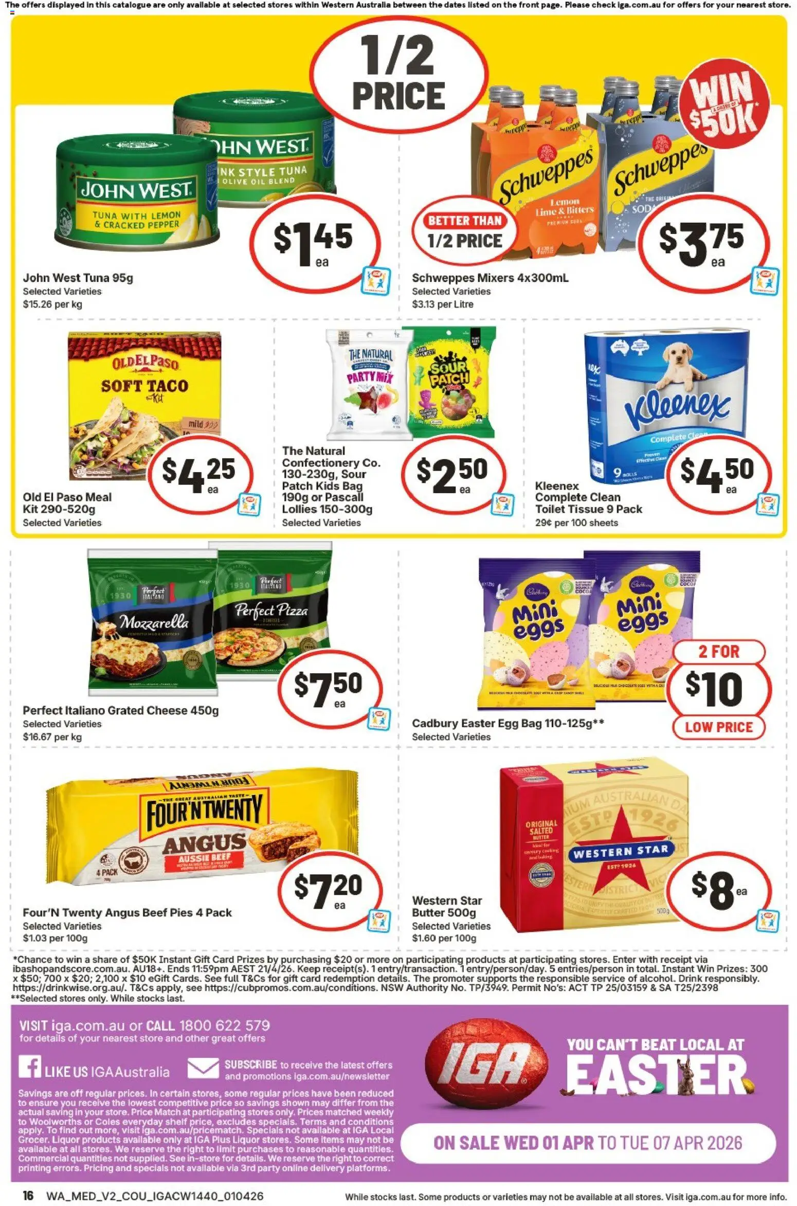 IGA catalogue - valid from 01.04.2026 | Page: 17 | Products: Pizza, Beef, Lemon, Bag