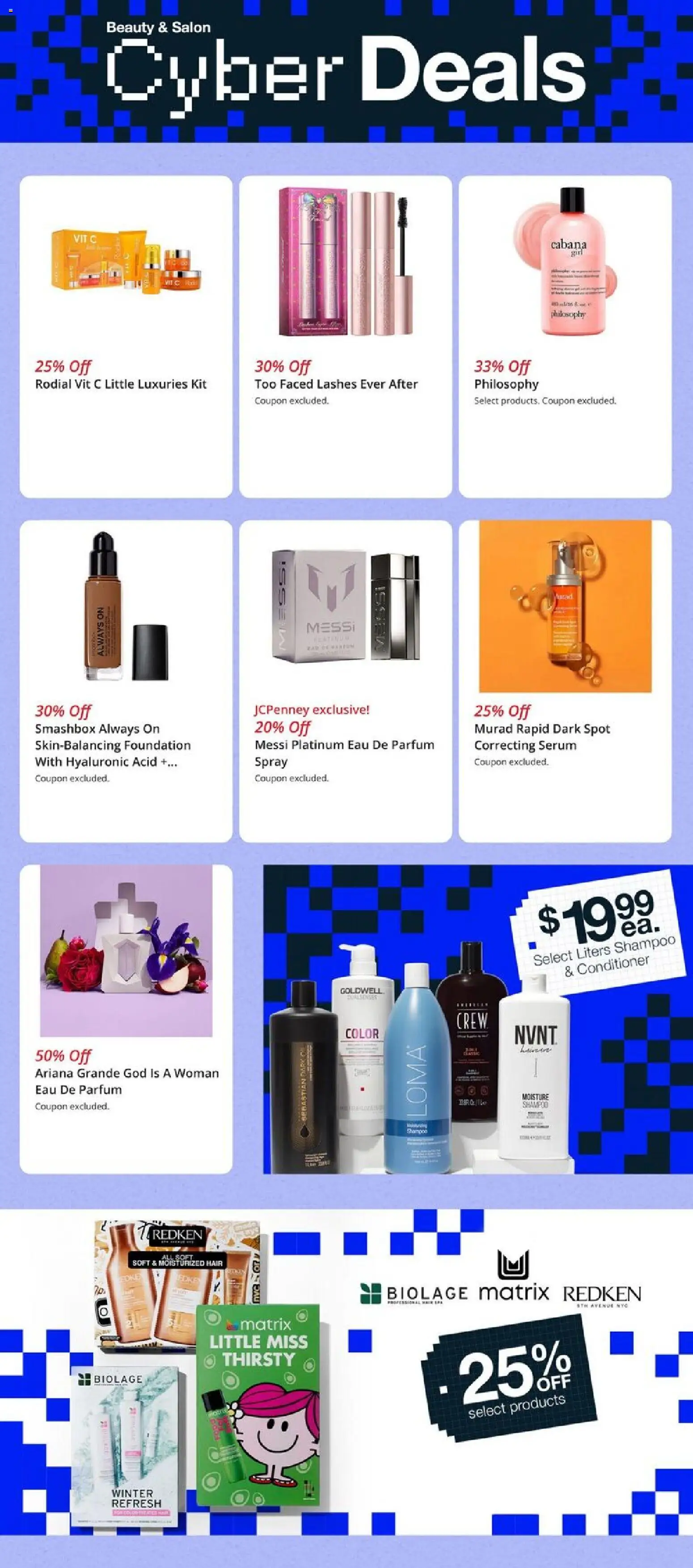 JCPenney Cyber Sale - valid from 30.11.2025 | Page: 5 | Products: Foundation, Shampoo, Conditioner