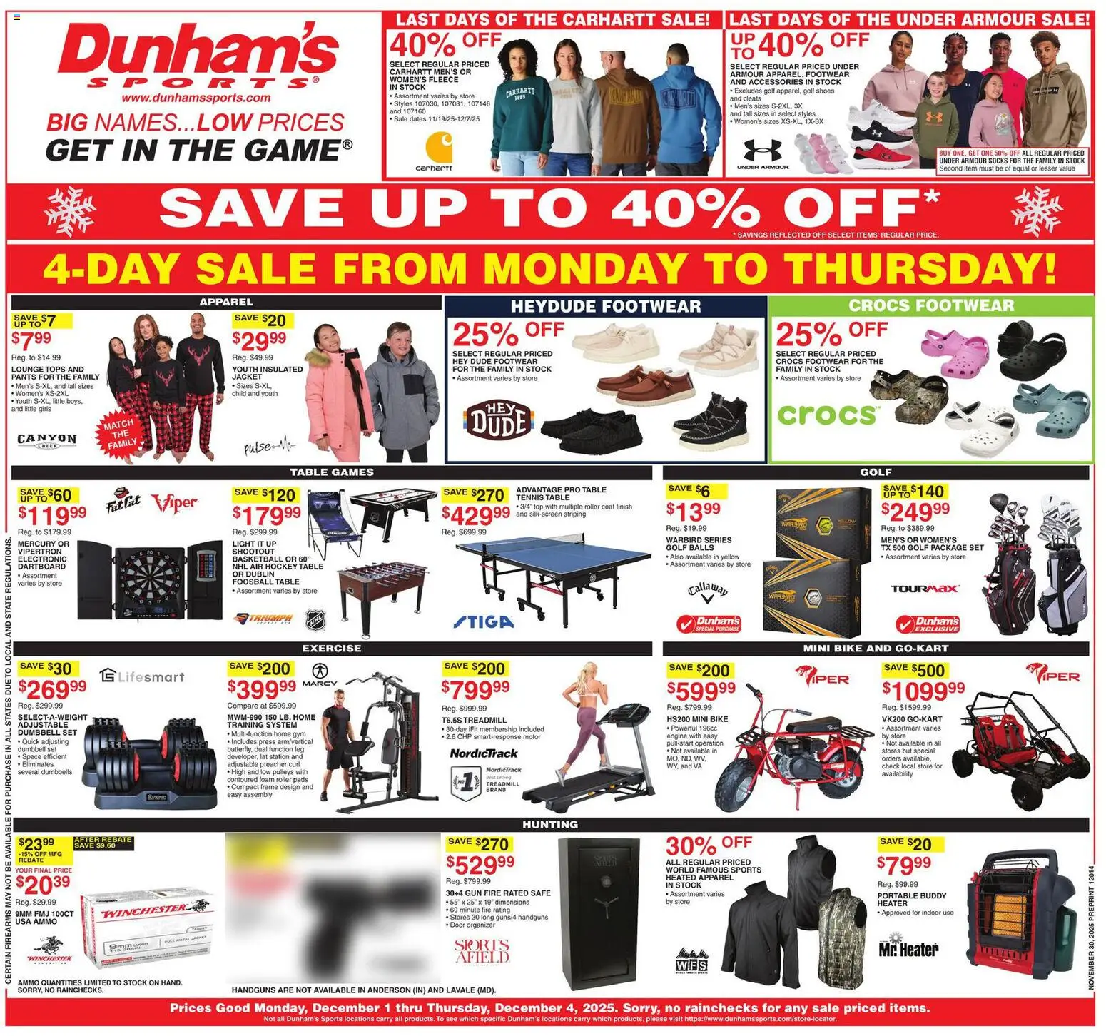 Dunham's Sports Weekly Ad - valid from 01.12.2025 | Page: 1