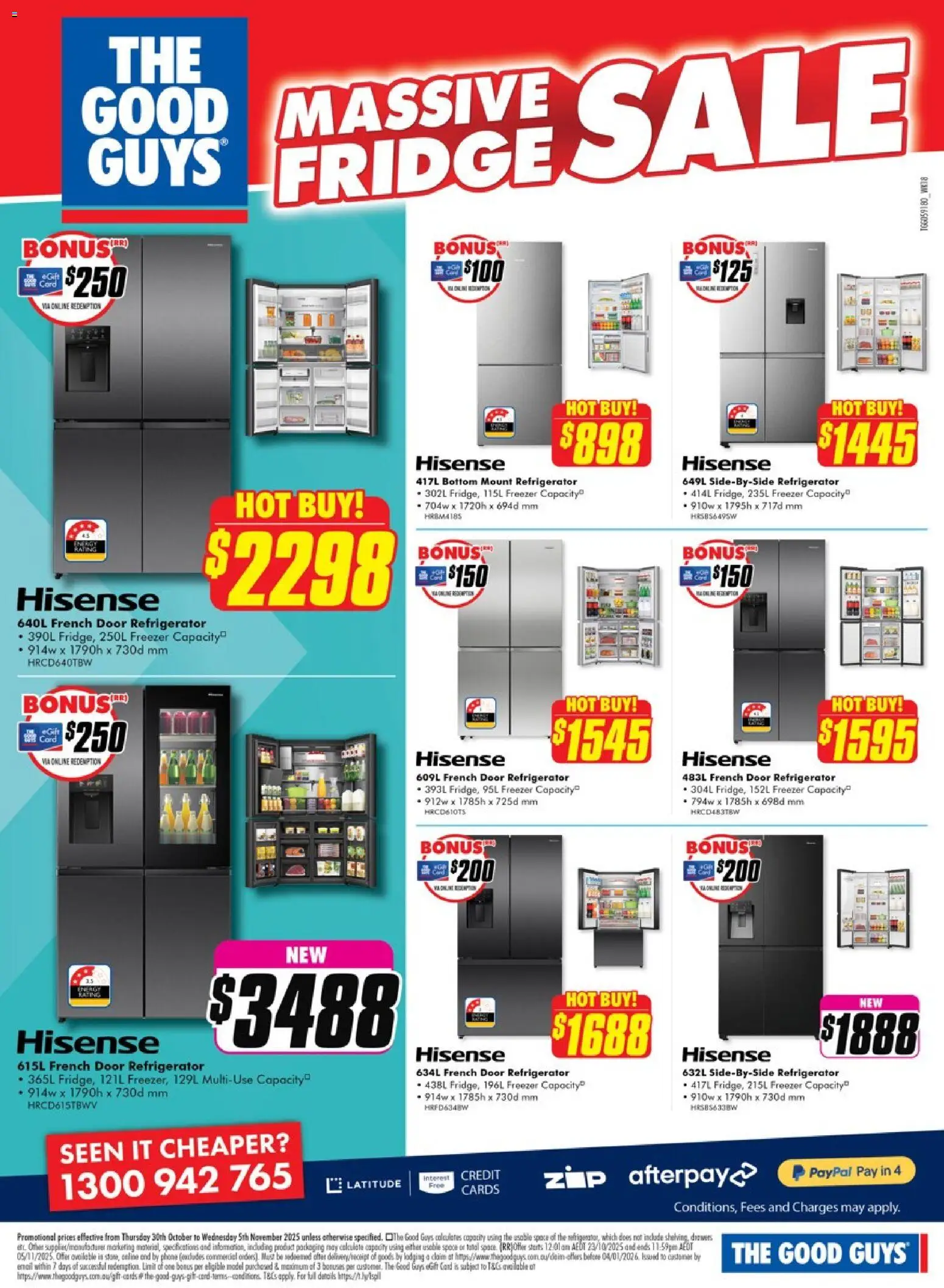 The Good Guys catalogue - valid from 29.10.2025 | Page: 7 | Products: Door, Phone, Freezer, Refrigerator