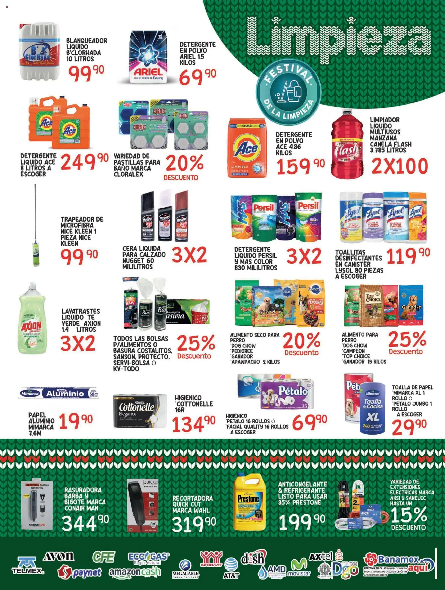 Nuevas ofertas de Alsuper válidas en toda la República Mexicana desde el 25.11.2025. ¡Encuentra las mejores ofertas en Alsuper folleto Durango! | Página: 5 | Productos: Bolsa, Cocina, Baño, Polvo