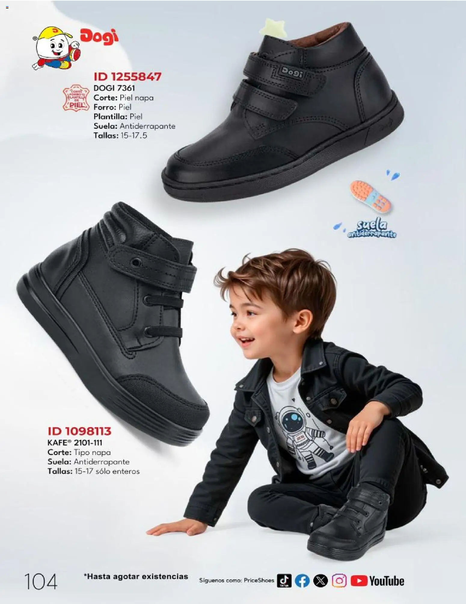 Nuevas ofertas de Price Shoes válidas en toda la República Mexicana desde el 06.12.2025. ¡Encuentra las mejores ofertas en Price Shoes catálogo Bebés! | Página: 104