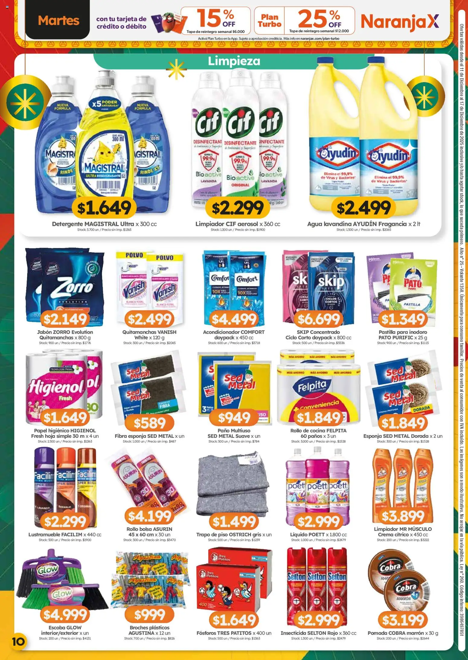 Cordiez ofertas │ válido desde el 11.12.2025 | Página: 10 | Productos: Jabón, Agua, Esponja, Limpiador