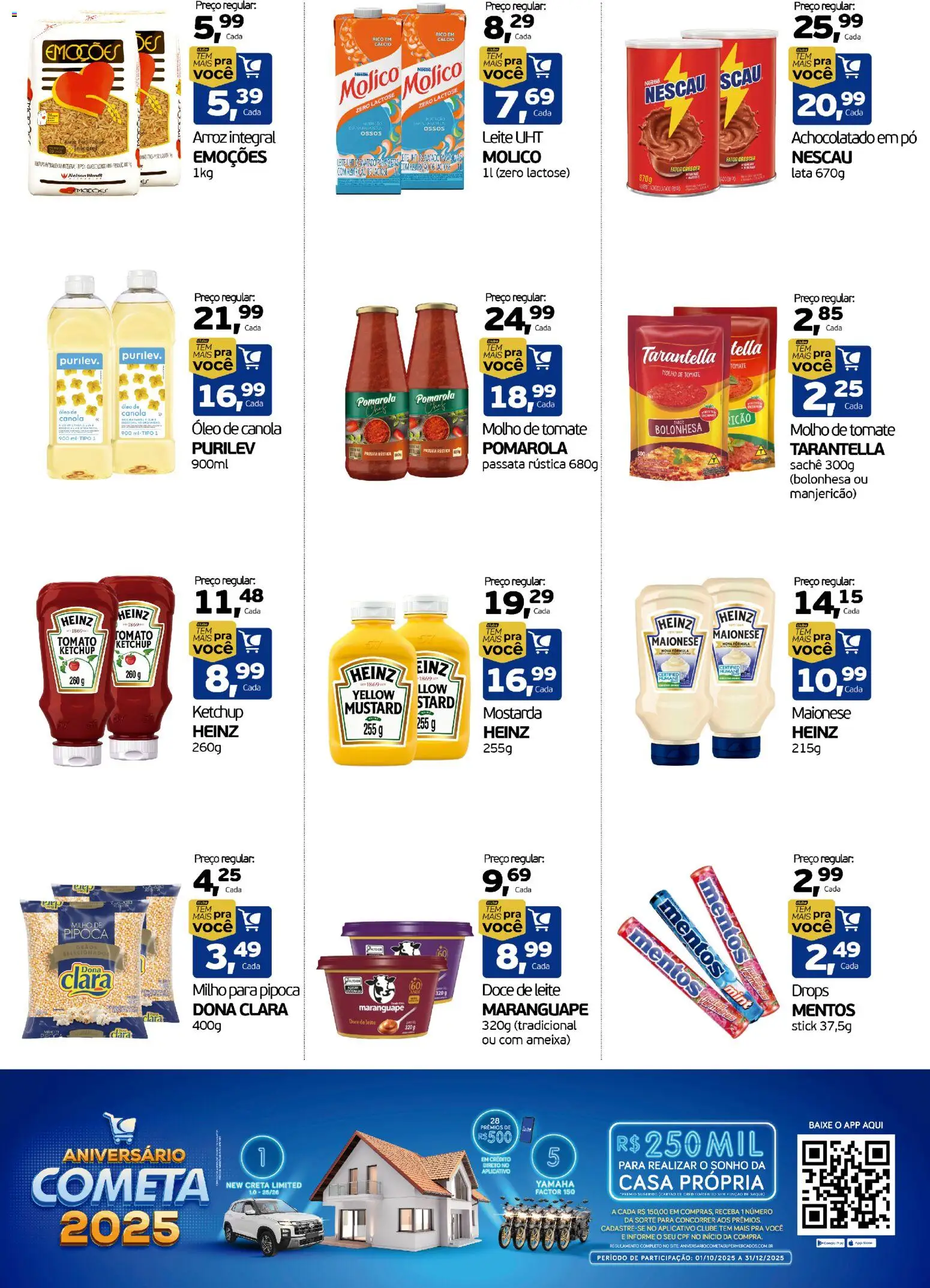 Cometa Supermercados Folheto - válido de 30.10.2025 | Página: 2 | Produtos: Leite, Maionese, Doce de leite, Ameixa