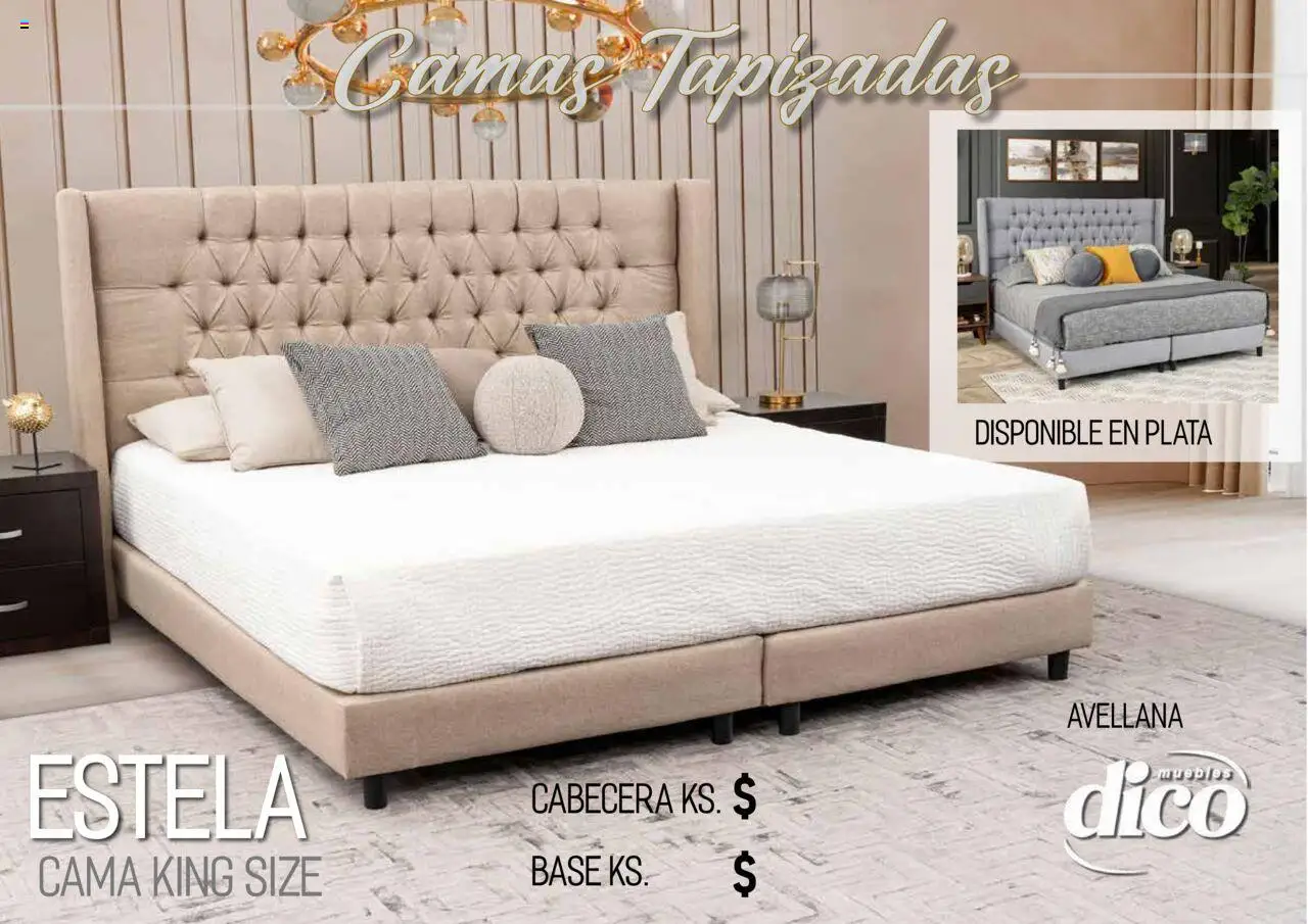 Nuevas ofertas de Muebles Dico válidas en toda la República Mexicana desde el 25.09.2025. ¡Encuentra las mejores ofertas en Muebles Dico - Catálogo Camas Topazidas! | Página: 46 | Productos: Cabecera, Cama