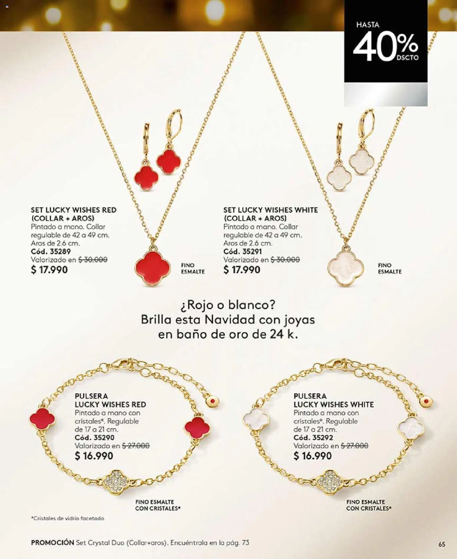 Catálogo Ésika Campaña 18 │ válido desde el 01.12.2025 | Página: 65 | Productos: Baño, Pulsera, Collar, Aros