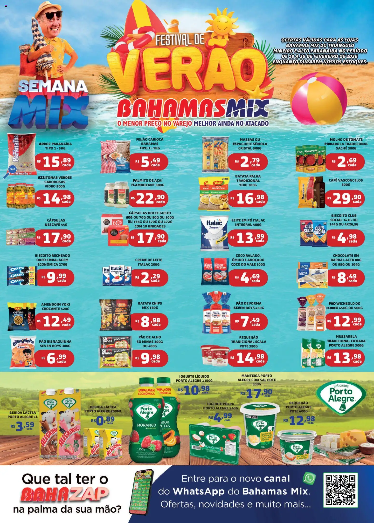 Bahamas Mix Folheto - válido de 19.02.2026 | Página: 1 | Produtos: Forno, Biscoito, Requeijão, Açaí