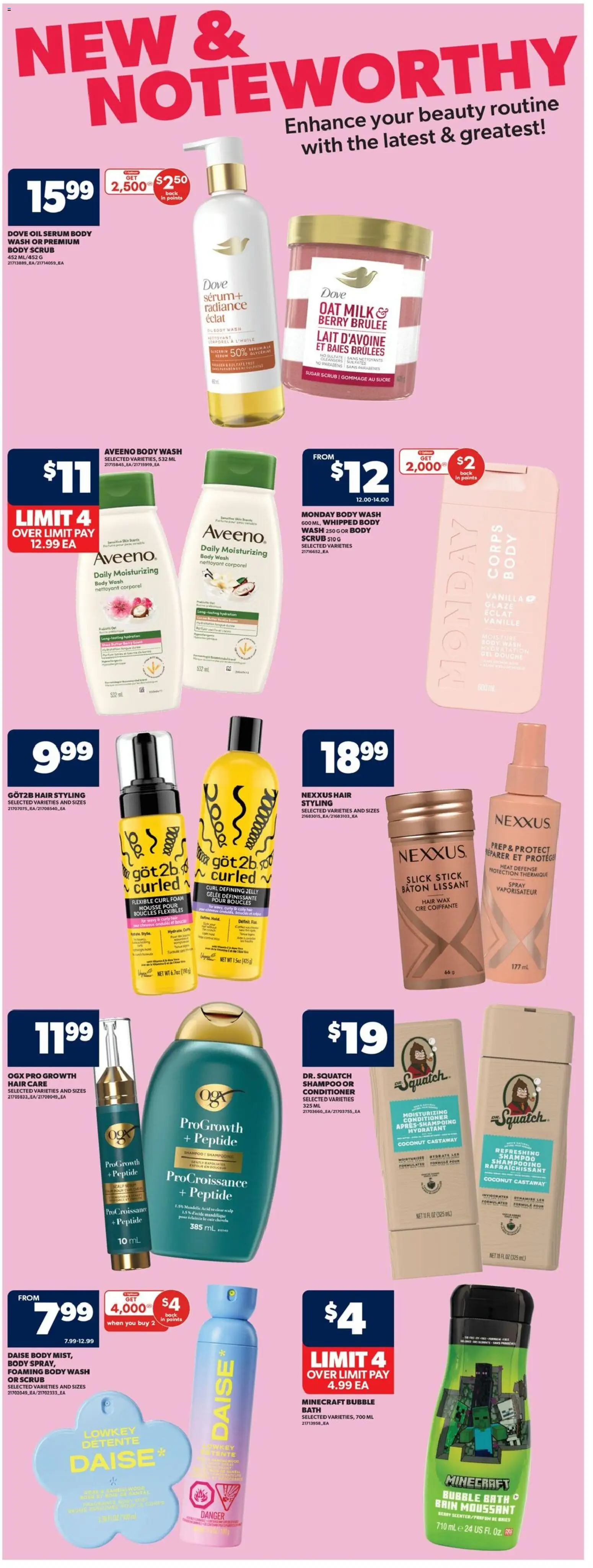 Real Canadian Superstore flyer valid from 05.03.2026 | Page: 24 | Products: Shampoo, Body wash, Milk, Butter