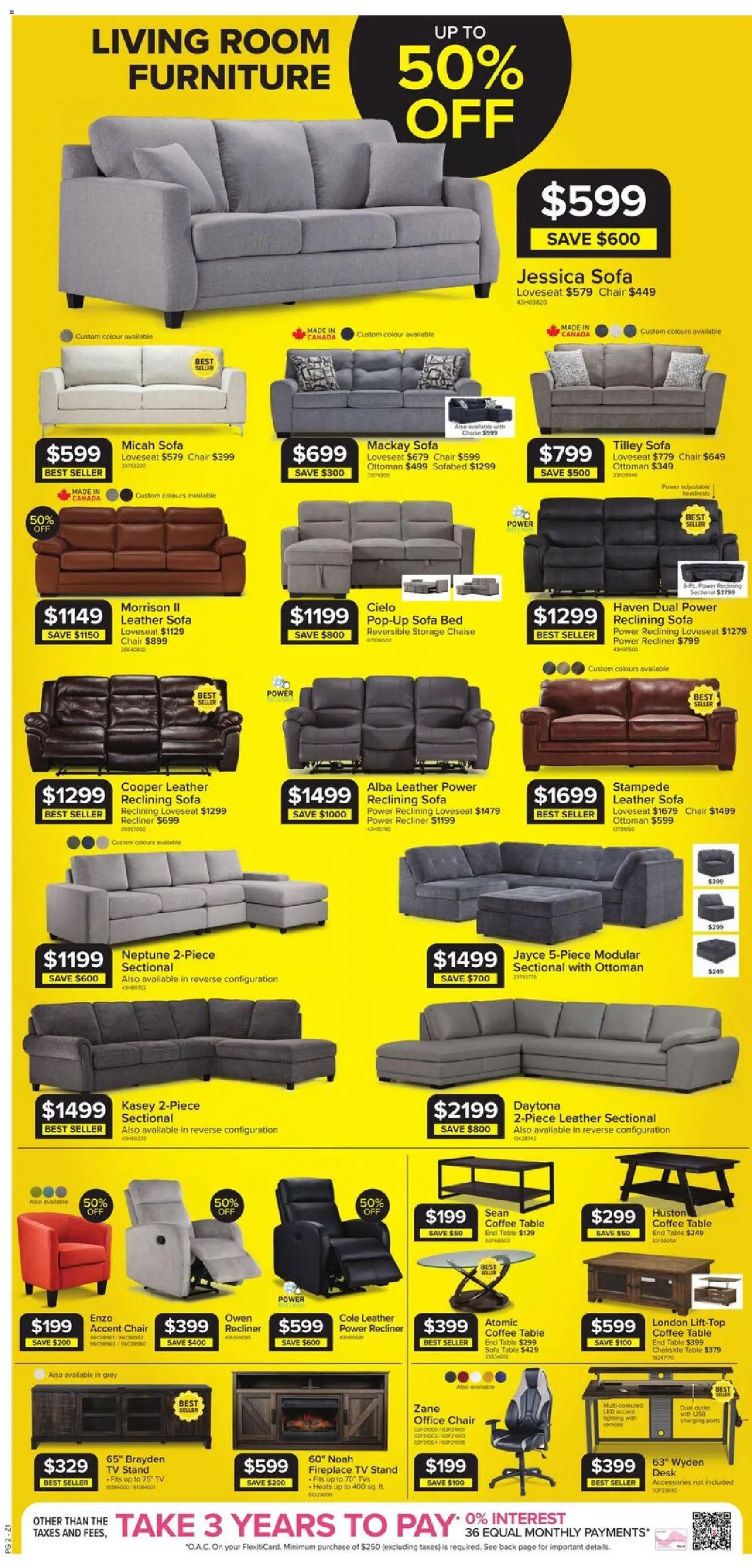 Leon's flyer valid from 30.10.2025 | Page: 2 | Products: Tv, Sofa, Table, Coffee
