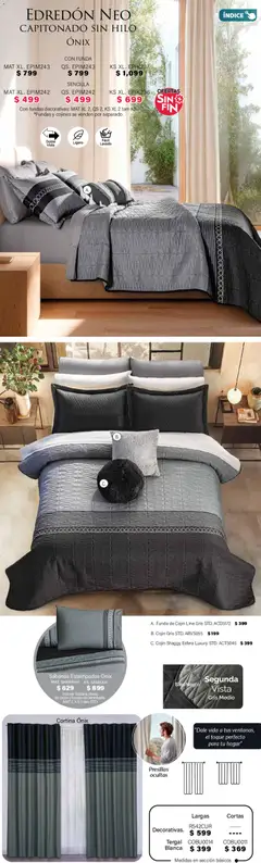 Vista previa de Colchas Concord Buen Fin, nuevo folleto de la tienda, válido en México a partir del 01.11.2025 | Página: 12 | Productos: Funda, Almohada, Sabanas