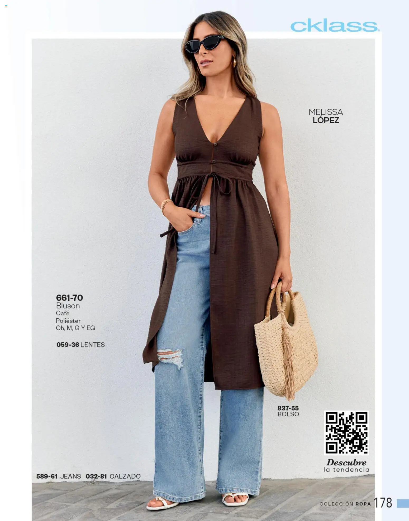 Nuevas ofertas de Cklass válidas en toda la República Mexicana desde el 05.03.2026. ¡Encuentra las mejores ofertas en Cklass catálogo Complemento Verano Ropa! | Página: 179 | Productos: Lentes, Bolso, Café, Ropa