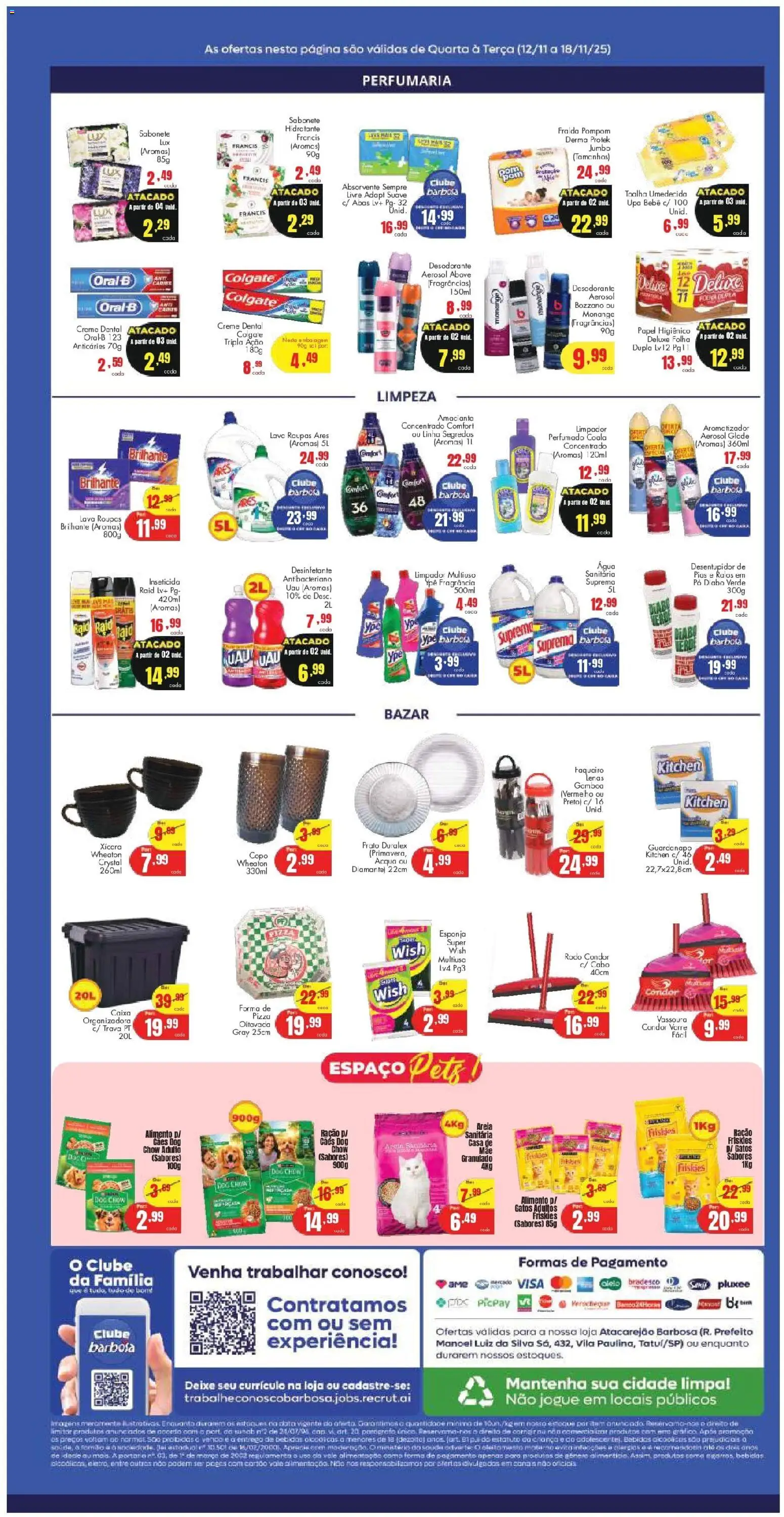 Barbosa Supermercados Folheto - válido de 12.11.2025 | Página: 4 | Produtos: Fragrância, Esponja, Sabonete, Granulado