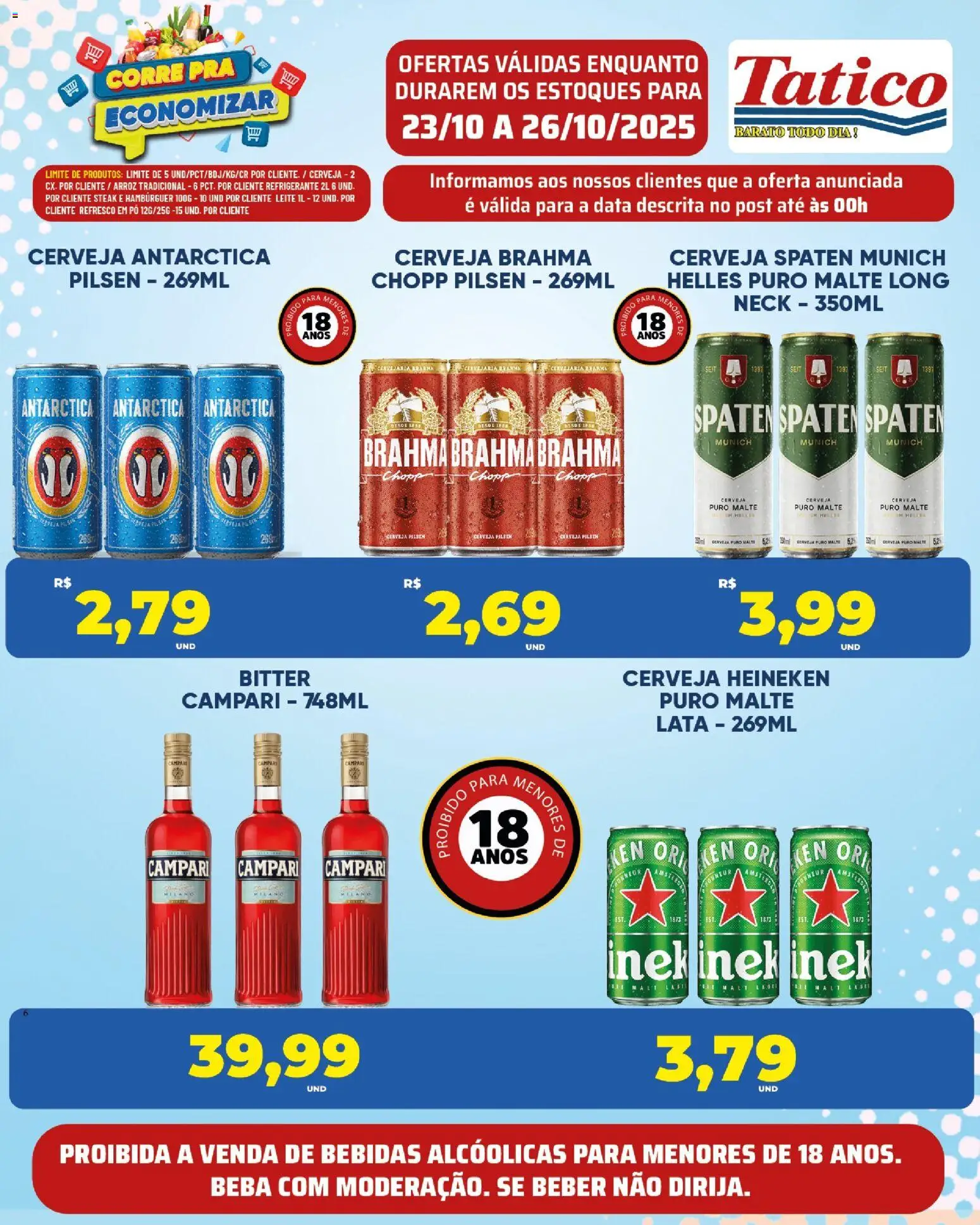 Tatico Folheto - válido de 23.10.2025 | Página: 6 | Produtos: Refresco, Leite, Arroz, Refrigerante