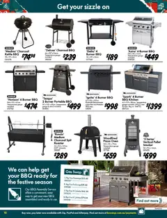 Preview of Bunnings Warehouse Get Christmas Ready Catalogue - valid from 05.11.2025 | Page: 10 | Products: Pizza, Portable, Oven, Kettle