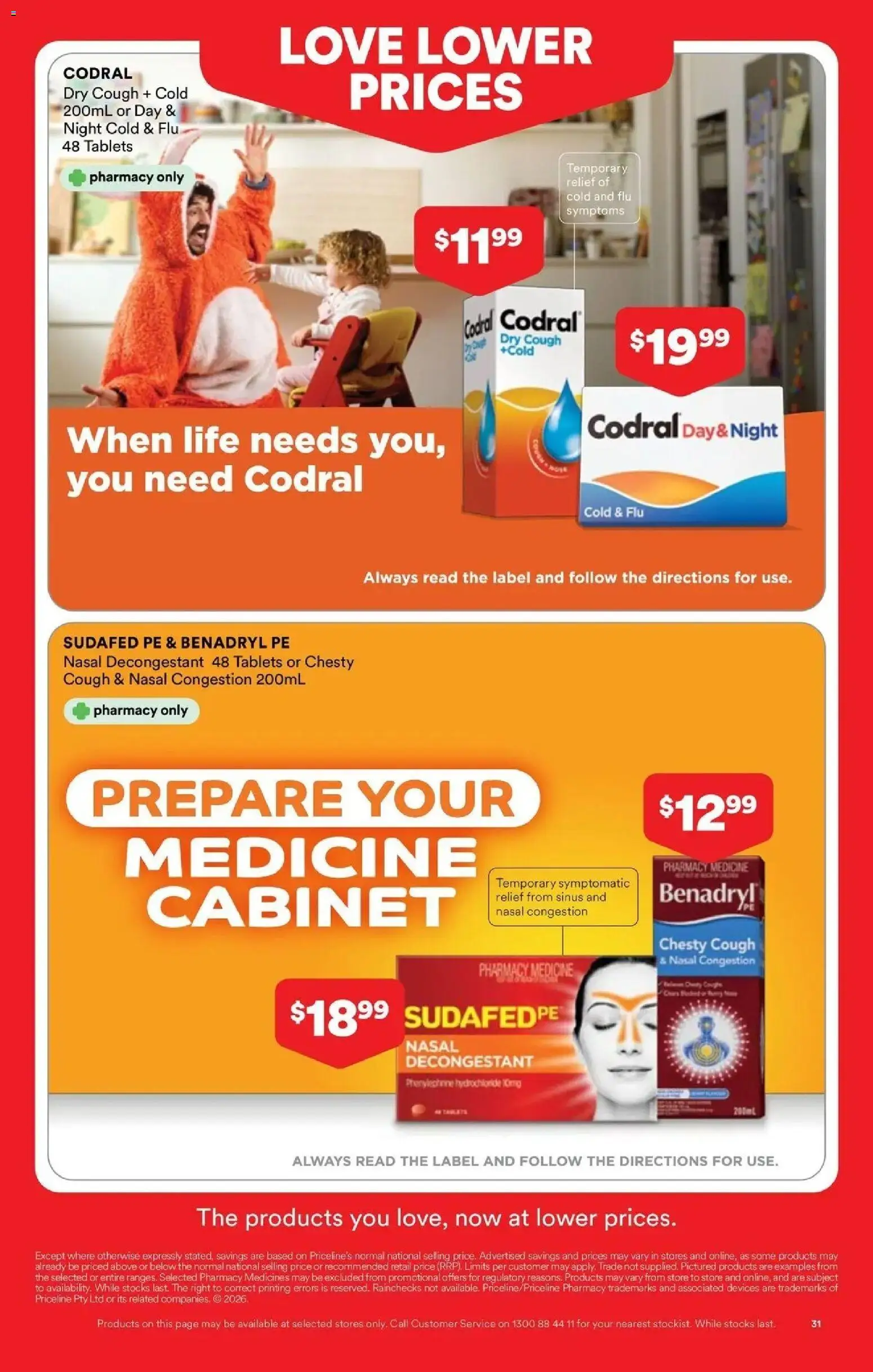 Priceline Pharmacy catalogue - valid from 08.04.2026 | Page: 31 | Products: Cabinet, Sinus, Tablets