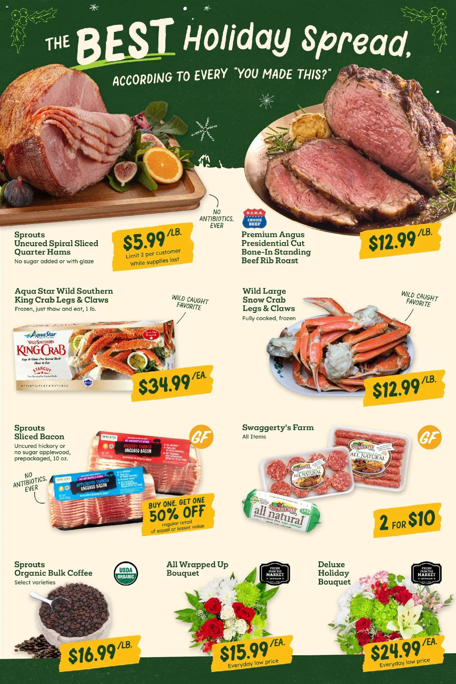 Sprouts Weekly Ad - valid from 10.12.2025 | Page: 5 | Products: Coffee, Beef, Sugar, Sausage