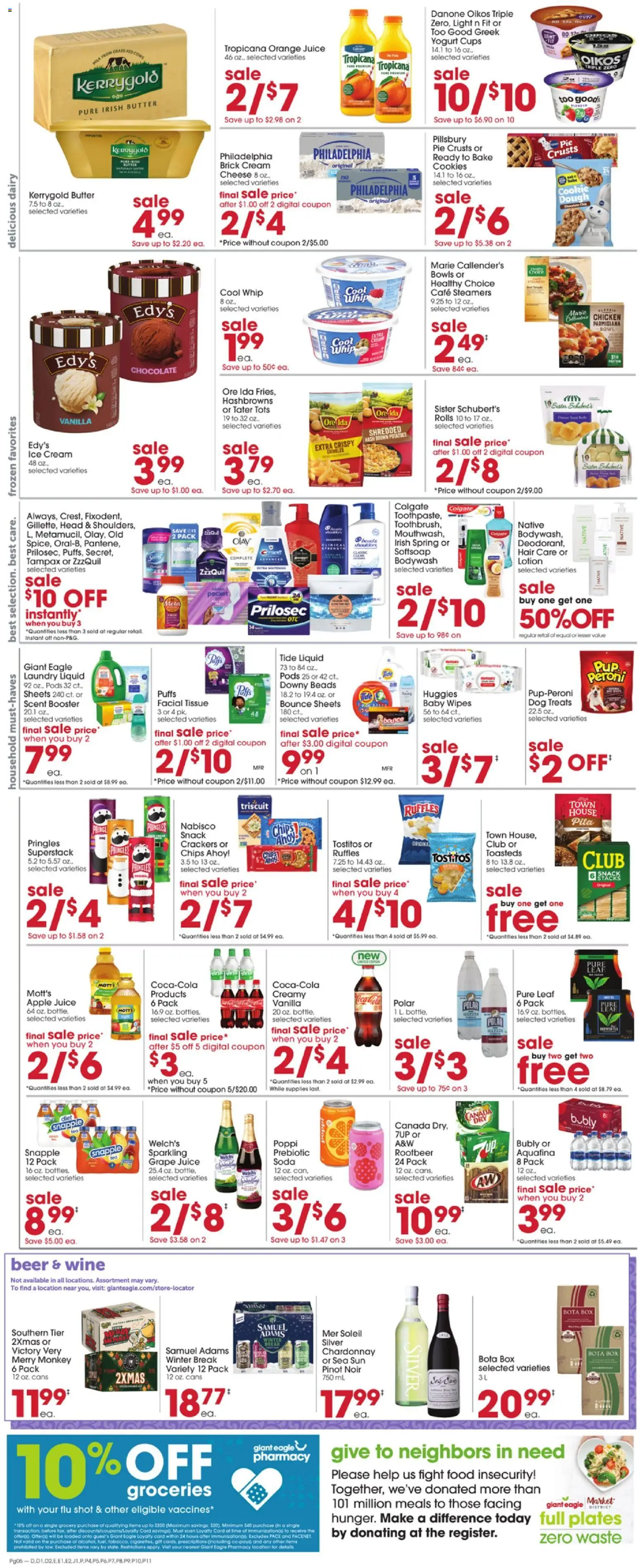 Giant Eagle Weekly Ad - valid from 13.11.2025 | Page: 6 | Products: Box, Cheese, Chocolate, Cream
