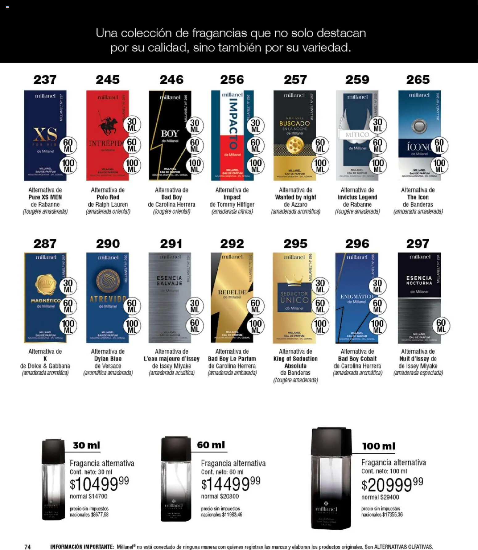 Millanel - Catálogo │ válido desde el 08.12.2025 | Página: 74 | Productos: Fragancia