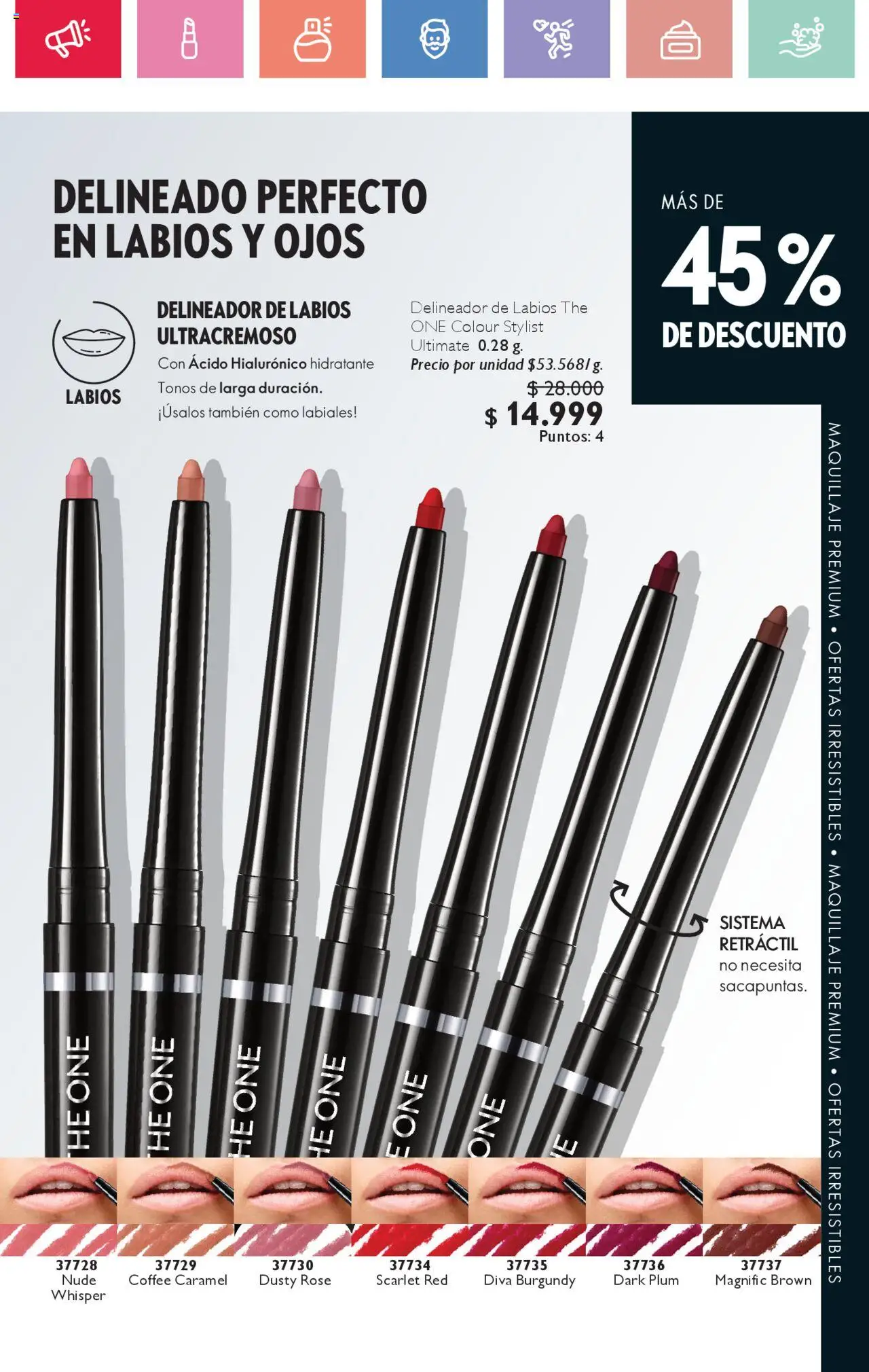 Oriflame revista - valida desde el 02.08.2025 | Página: 123 | Productos: Maquillaje, Delineador