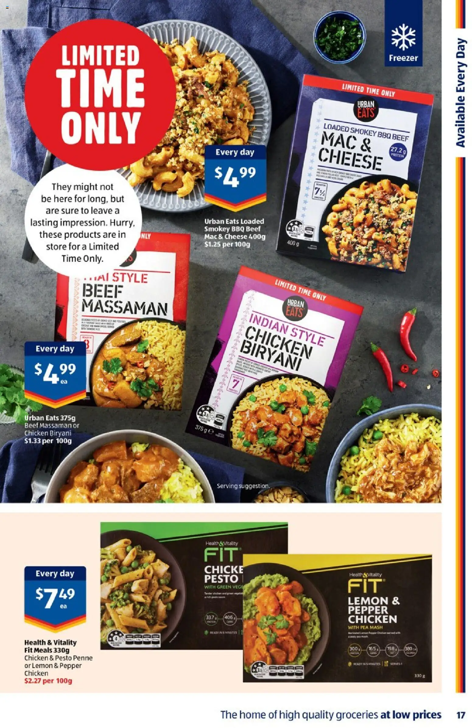 Aldi catalogue - valid from 18.03.2026 | Page: 17 | Products: Cheese, Beef, Pepper, Freezer
