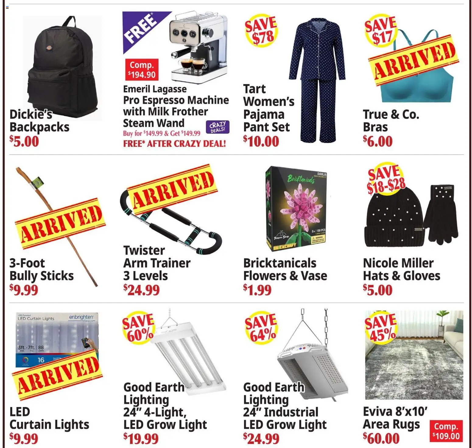 Ocean State Job Lot Weekly Ad - valid from 20.11.2025 | Page: 16 | Products: Vase, Milk, Milk Frother, Gloves